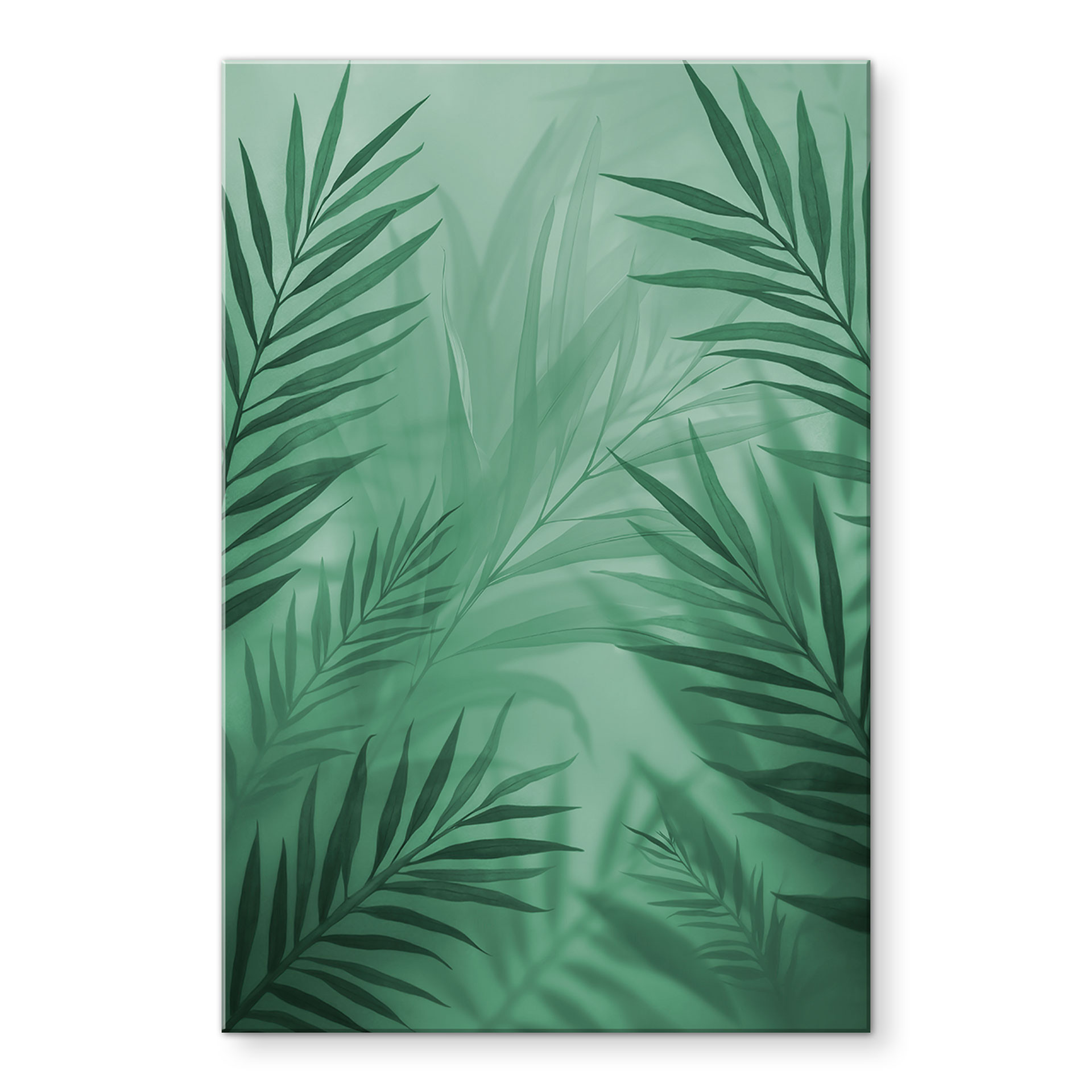 Acrylglasbild Grüne Palmenblätter
