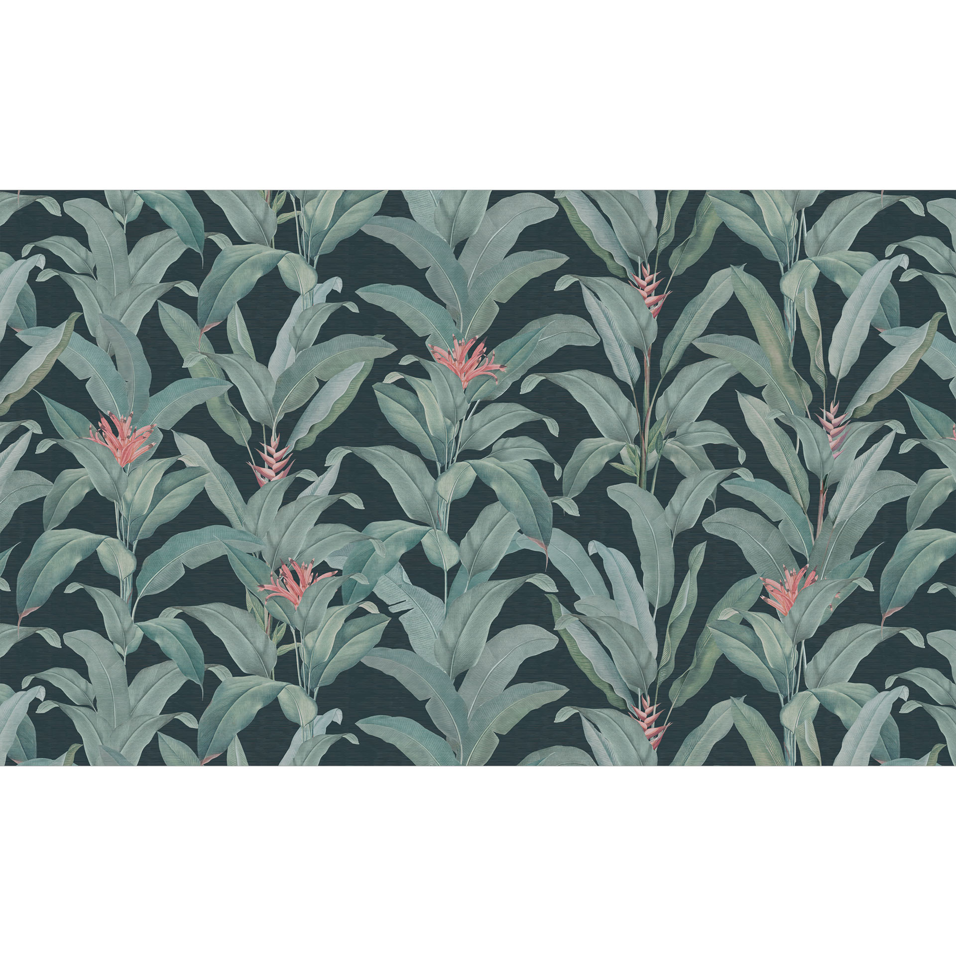 Jungle Planten - Stads Jungle Tropische Bladeren Groen Fotobehang - Bloeiendecoratie