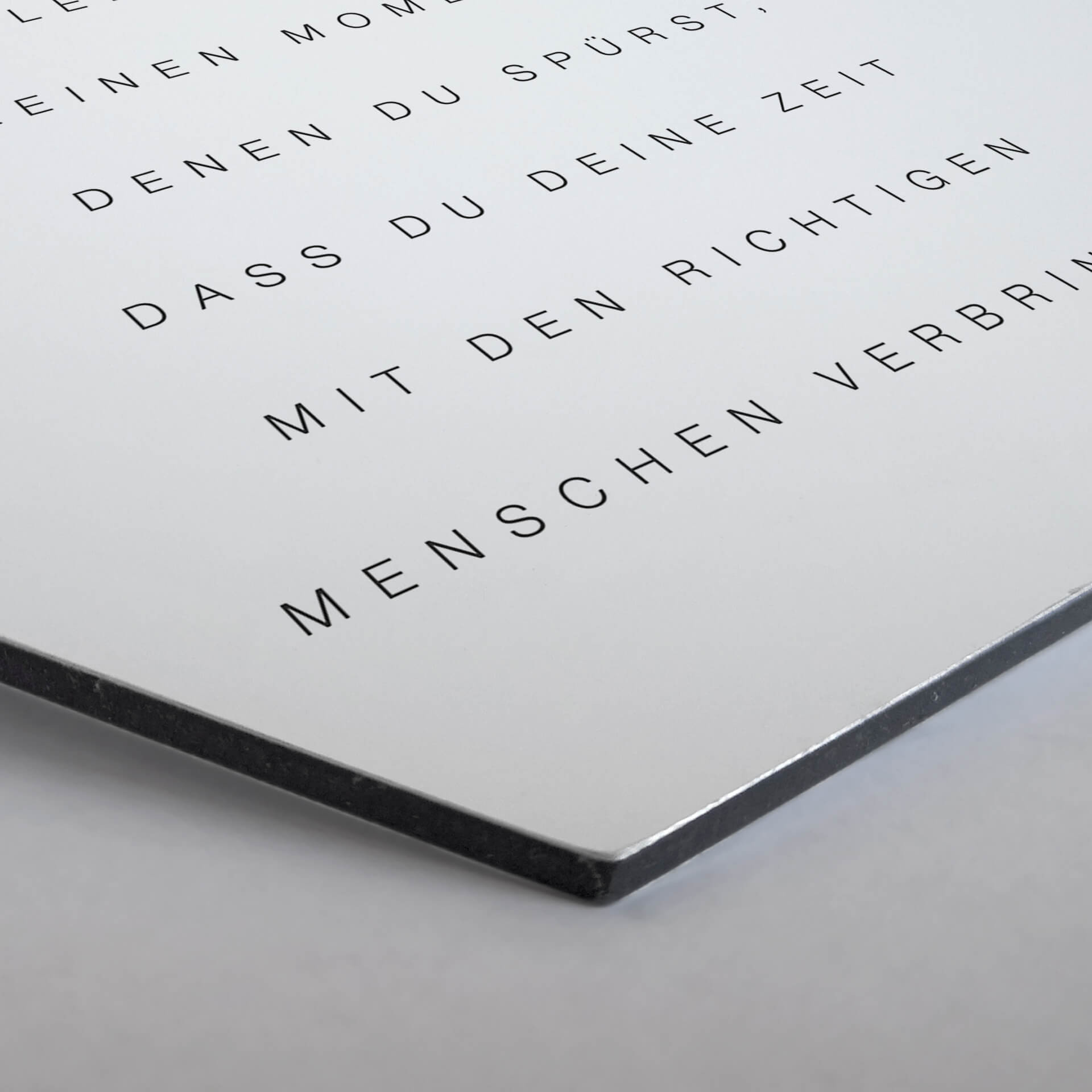 Hexagon - Alu-Dibond - Die schönsten Zeiten