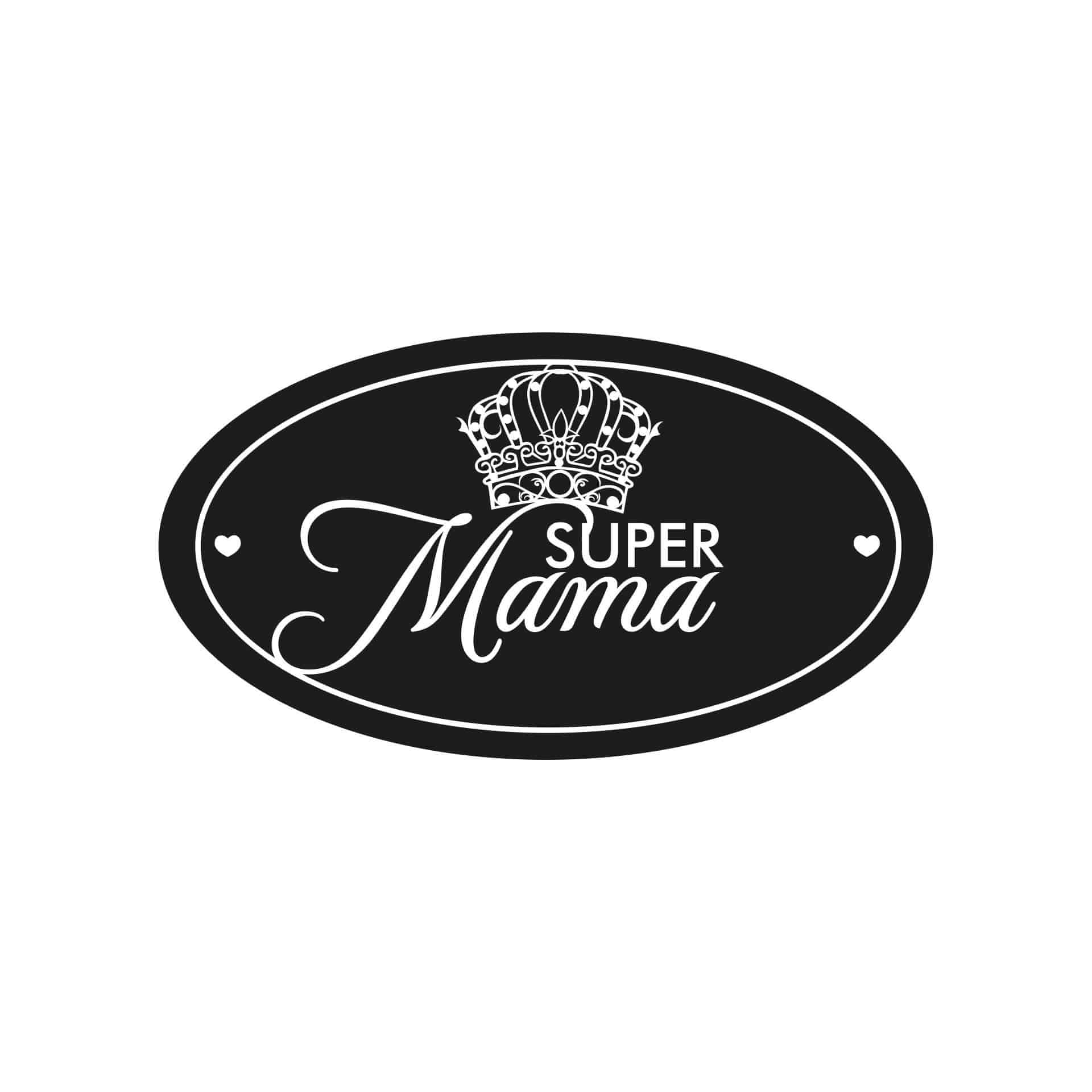 Wallsticker - Prinsesse Super Mama