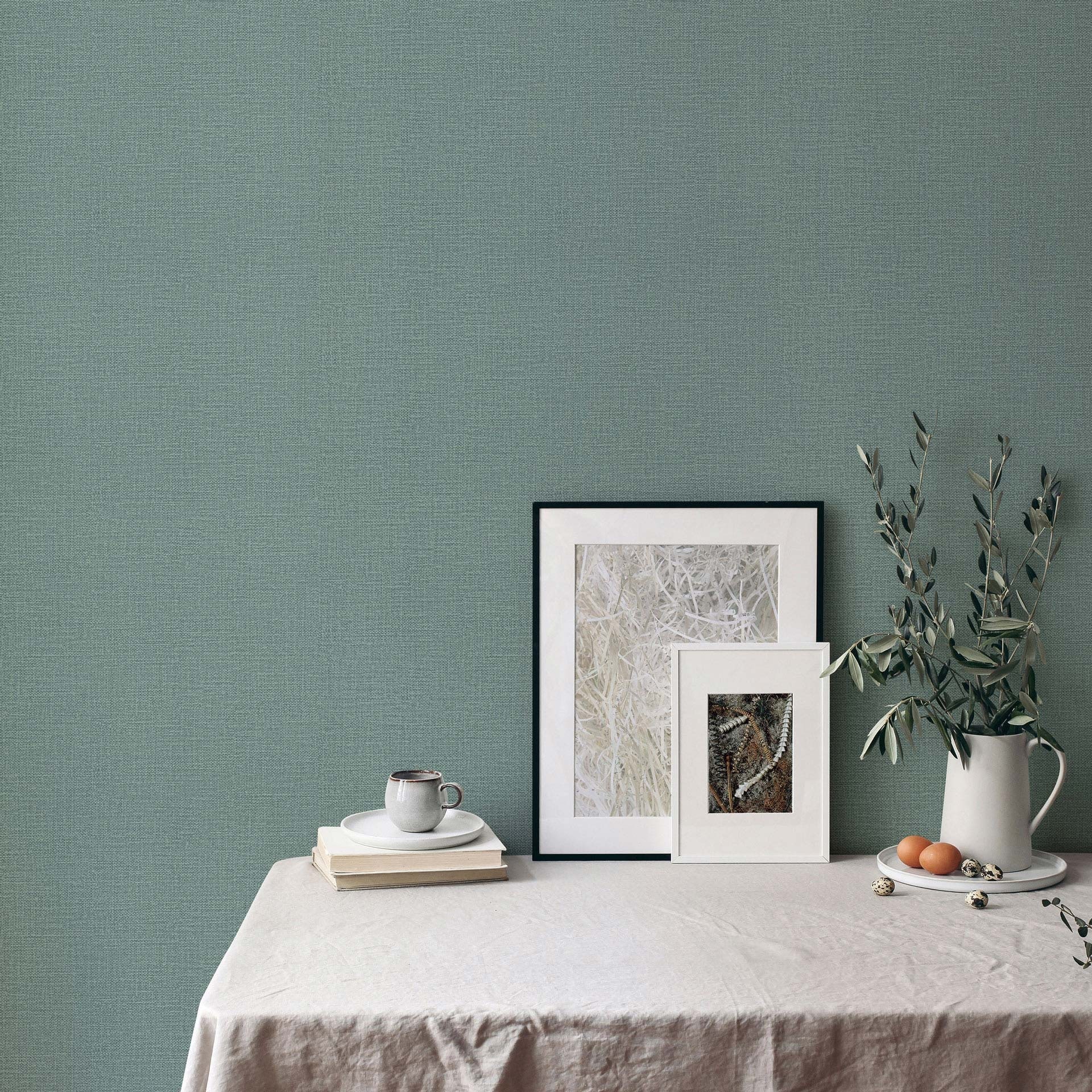 Eenheid behang Opus groen