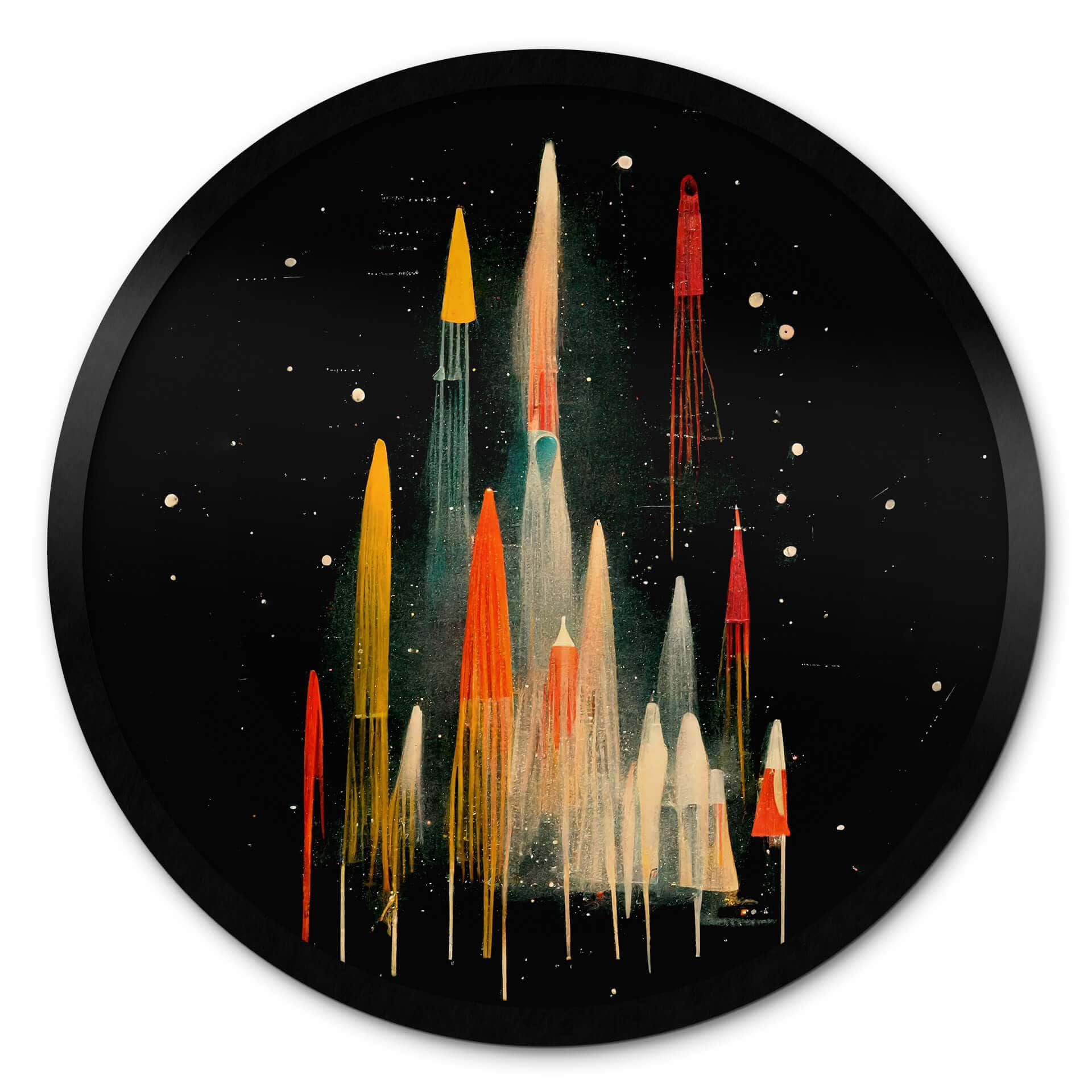 Poster rond Treechild - Let's all go to Space