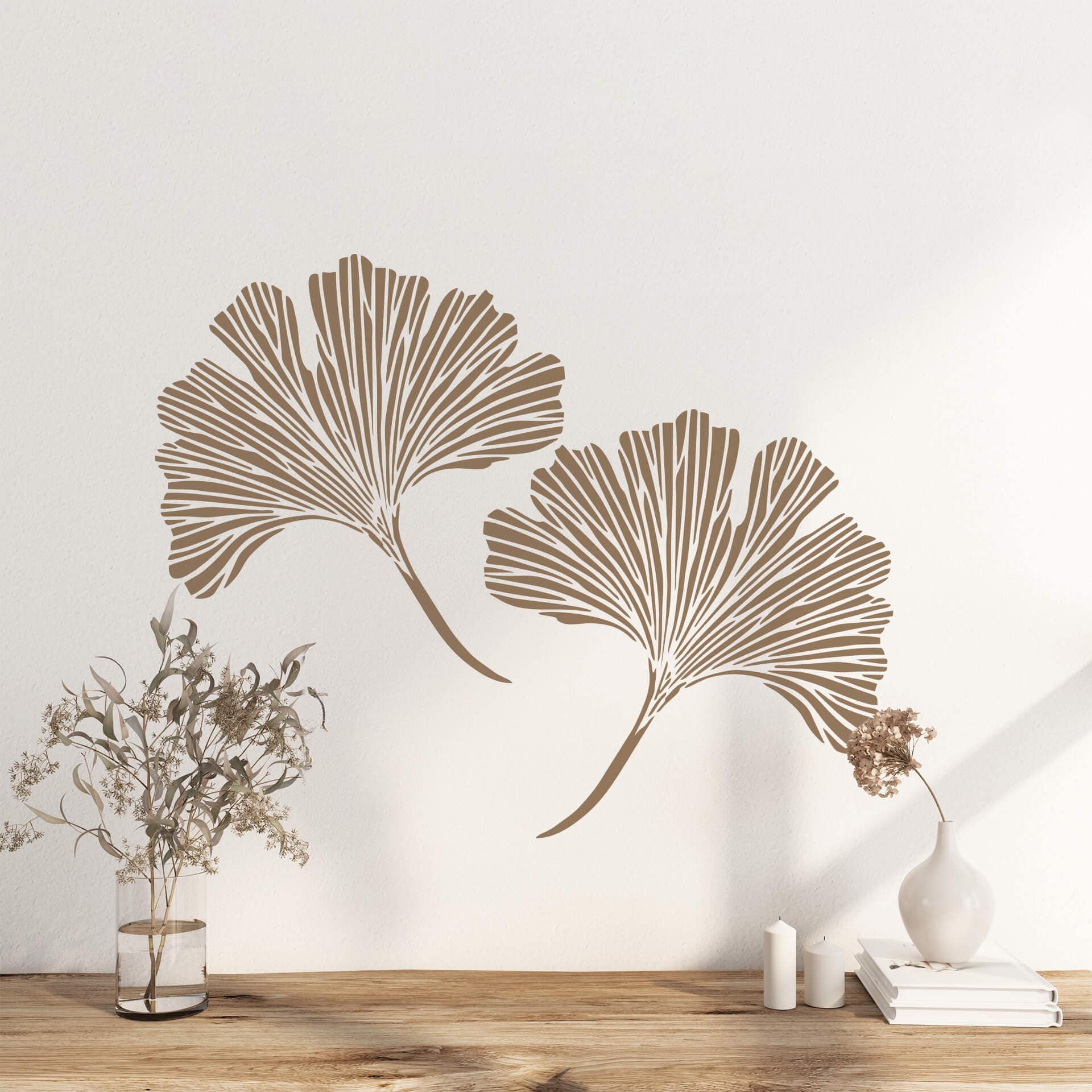 Wallsticker Gingko blade (2 dele)