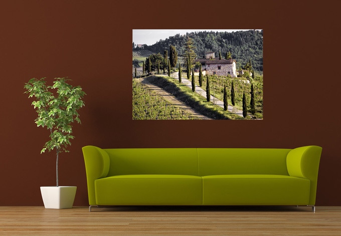 Poster autocollant - W - Domaine Viticole