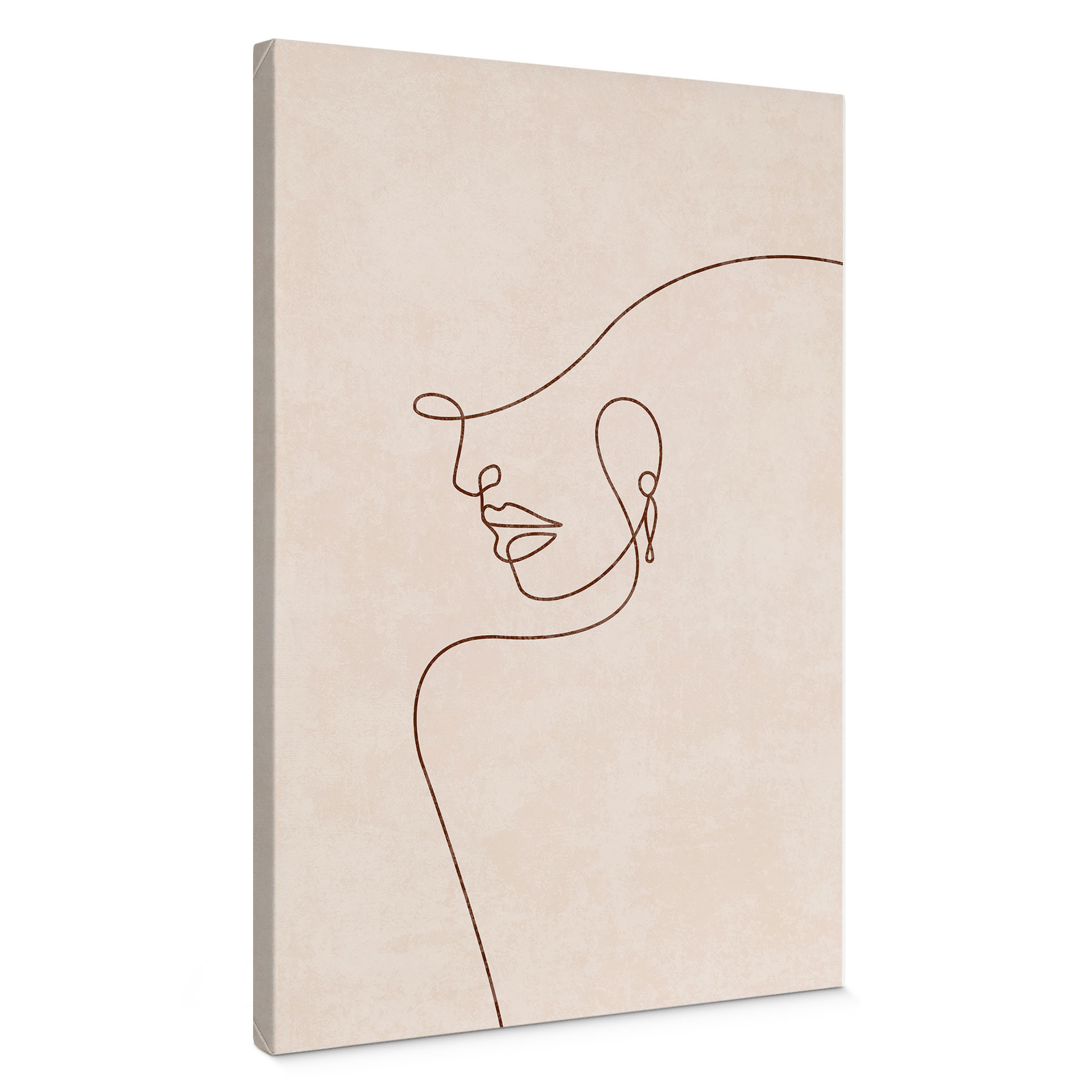 Obraz na płótnie Delikatne kontury kobiety - Line Art - Tunaboylu