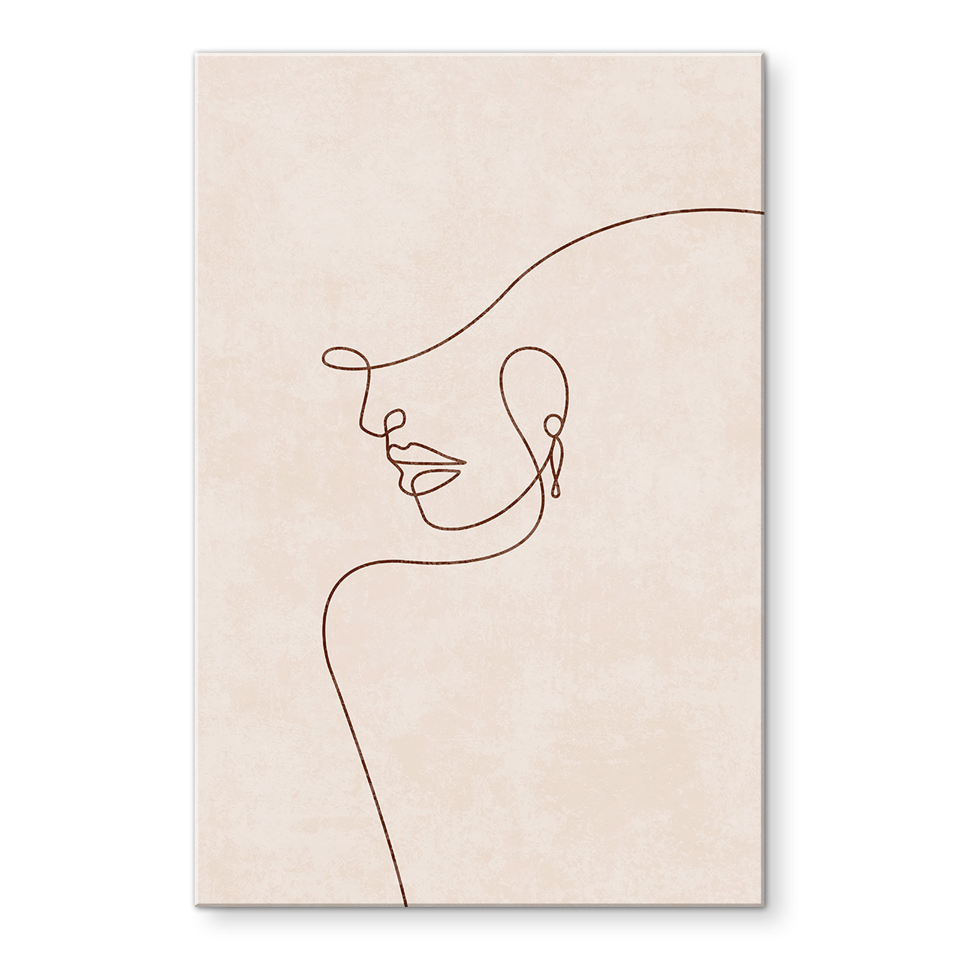 Akrylbillede Delikate konturer af en kvinde - Line Art - Tunaboylu