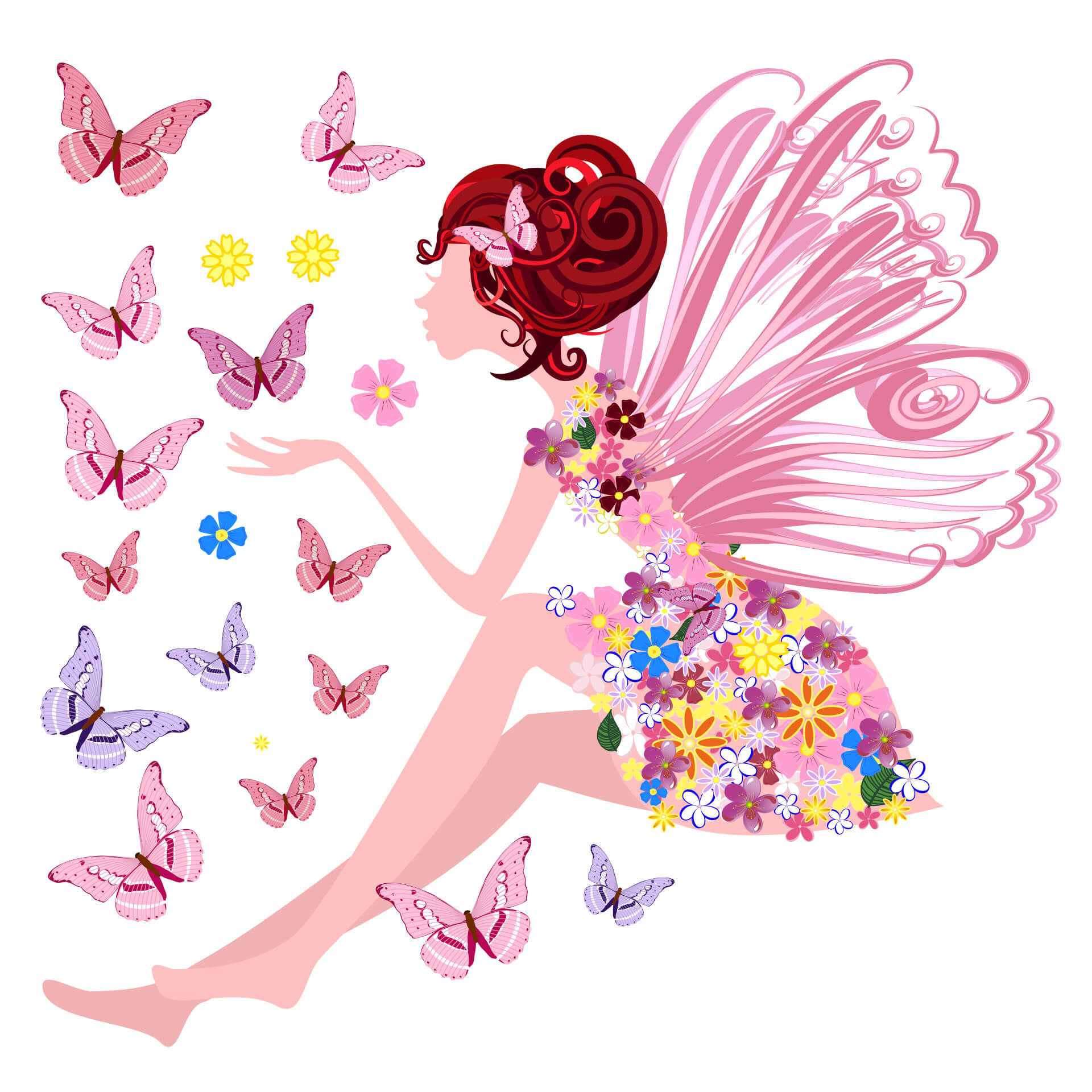 Wandtattoo Petunia Wunderpracht