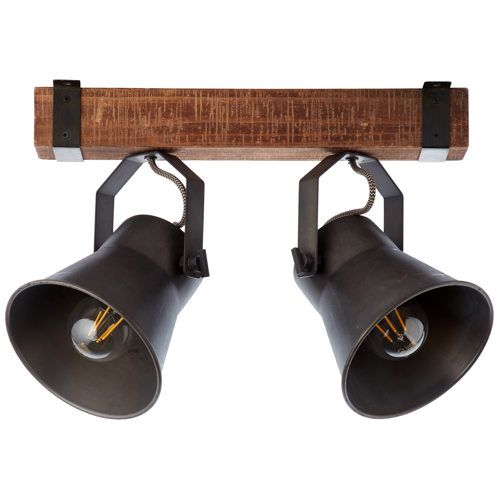 Spotbalken Maria, schwarz, 24 x 40 cm, Holz Strahler