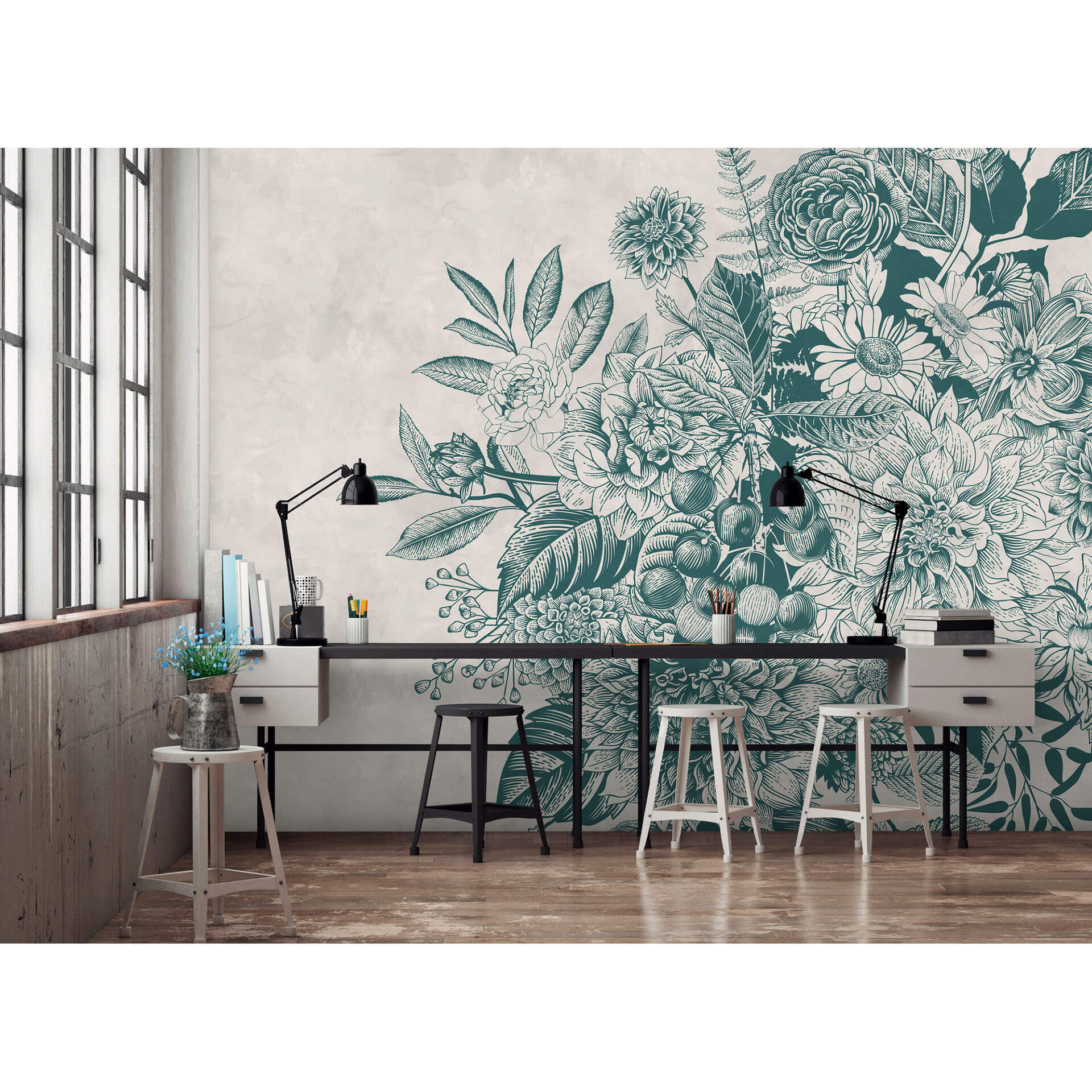 Livingwalls Fotobehang Walls by Patel greenery 1