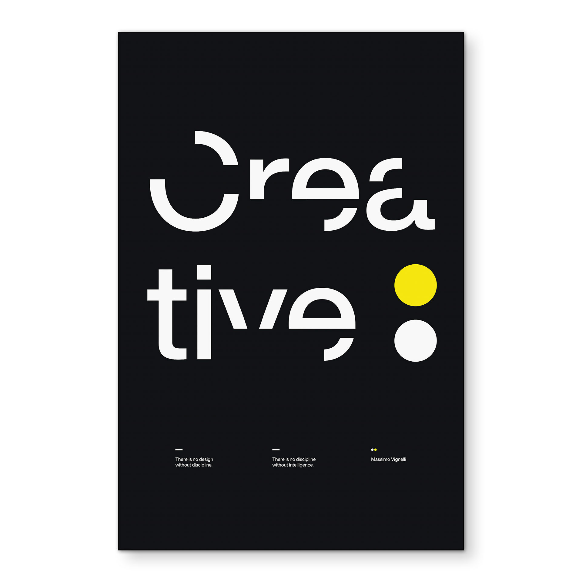 Tableau Design Typographique Créatif - Sub88 Studio - Alu-Dibond