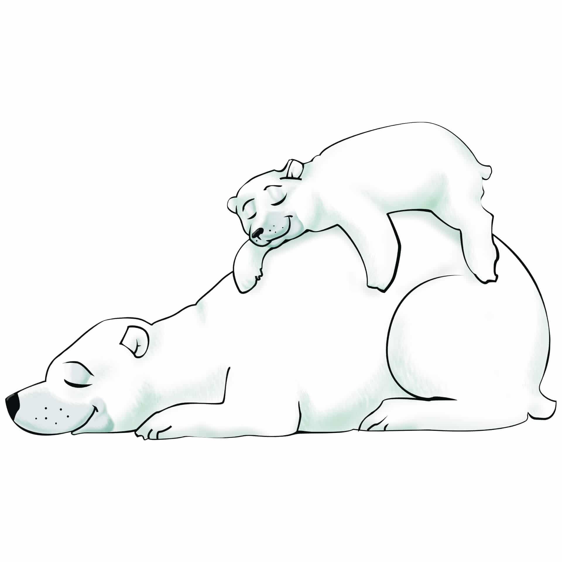 Wandtattoo Eisbären