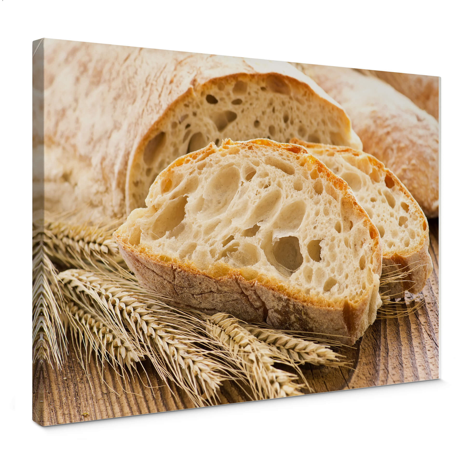 Obraz na płótnie - świeża ciabatta z pieca
