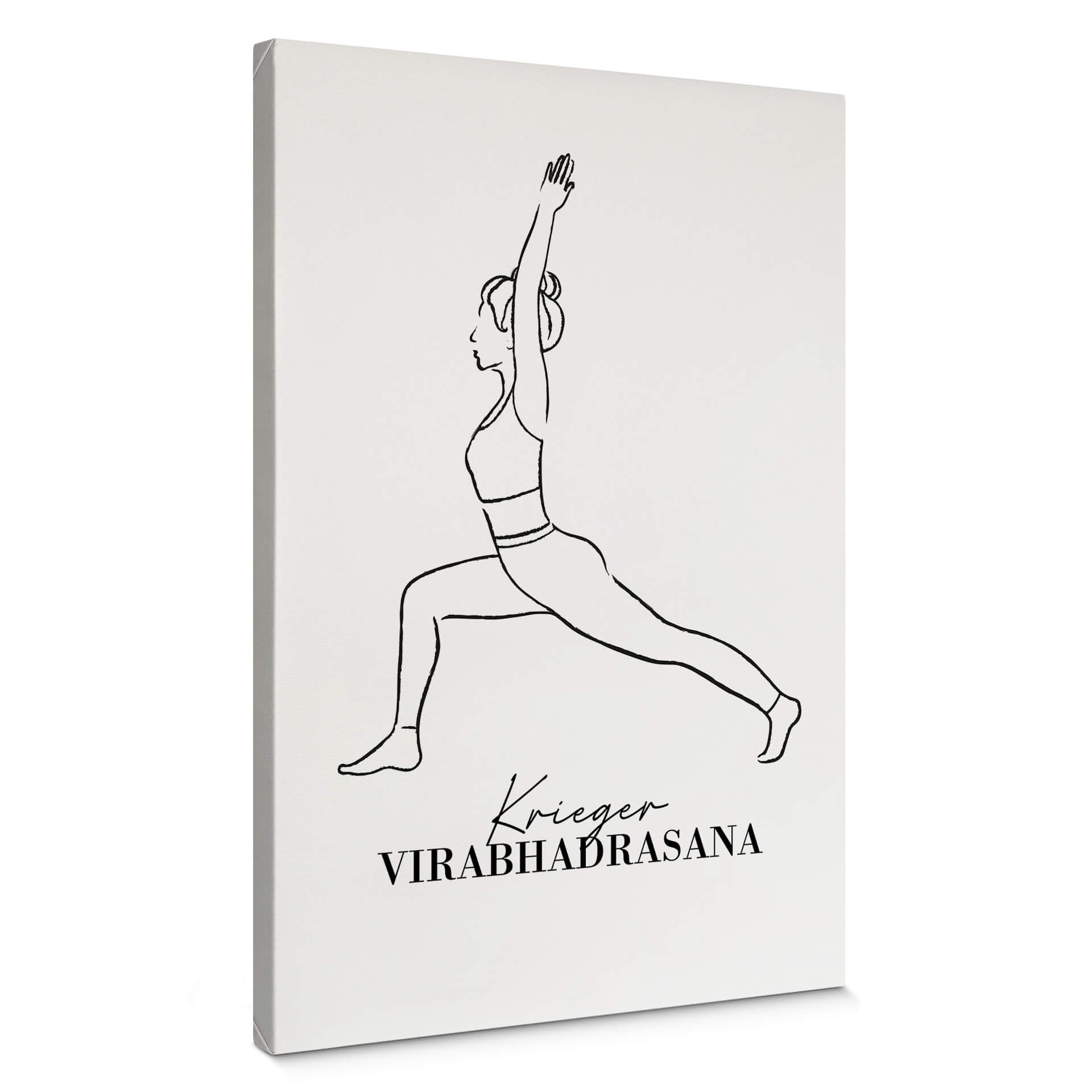 Tableau sur toile Yoga - Posture du guerrier