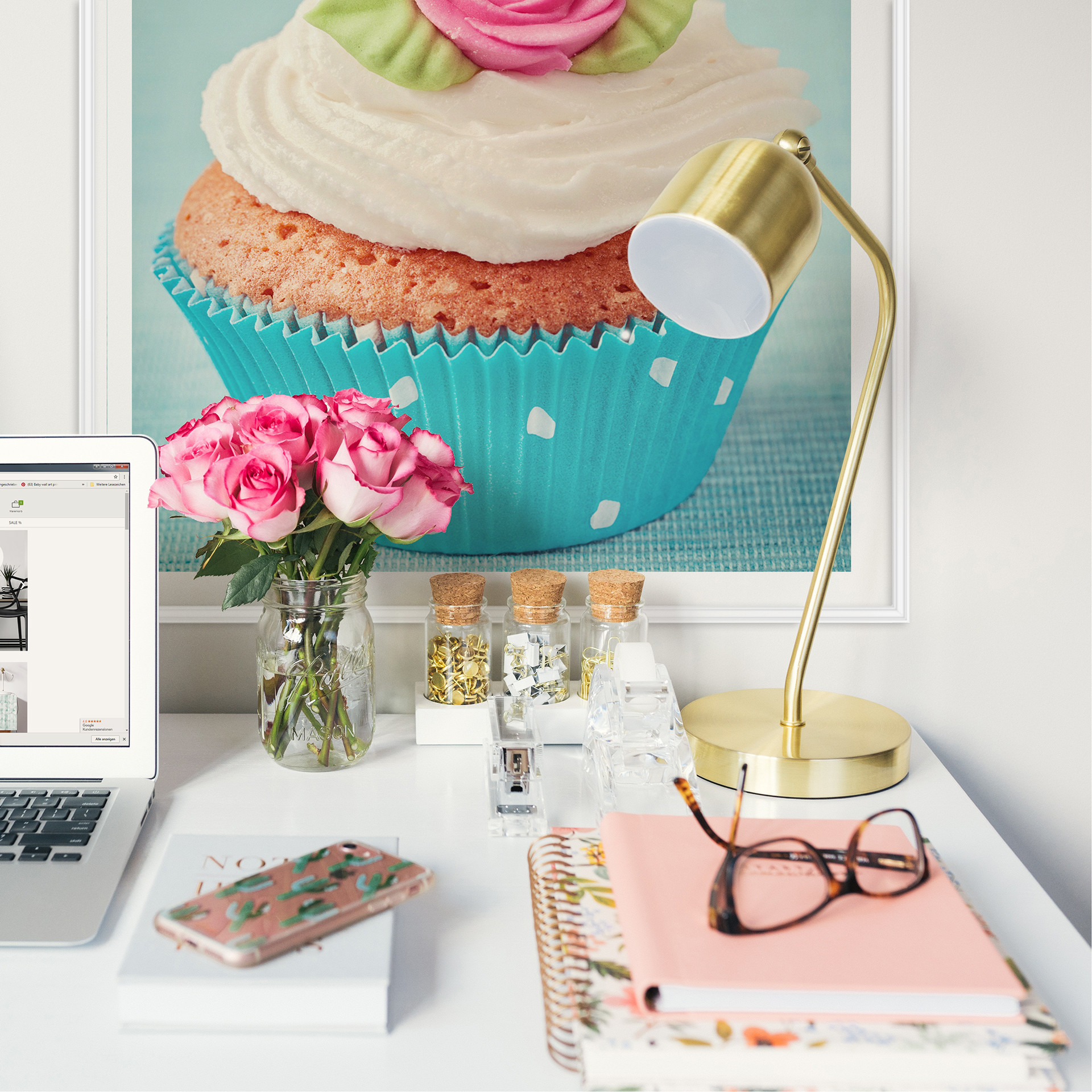 Wallprint W - Sweet Cupcake - quadratisch