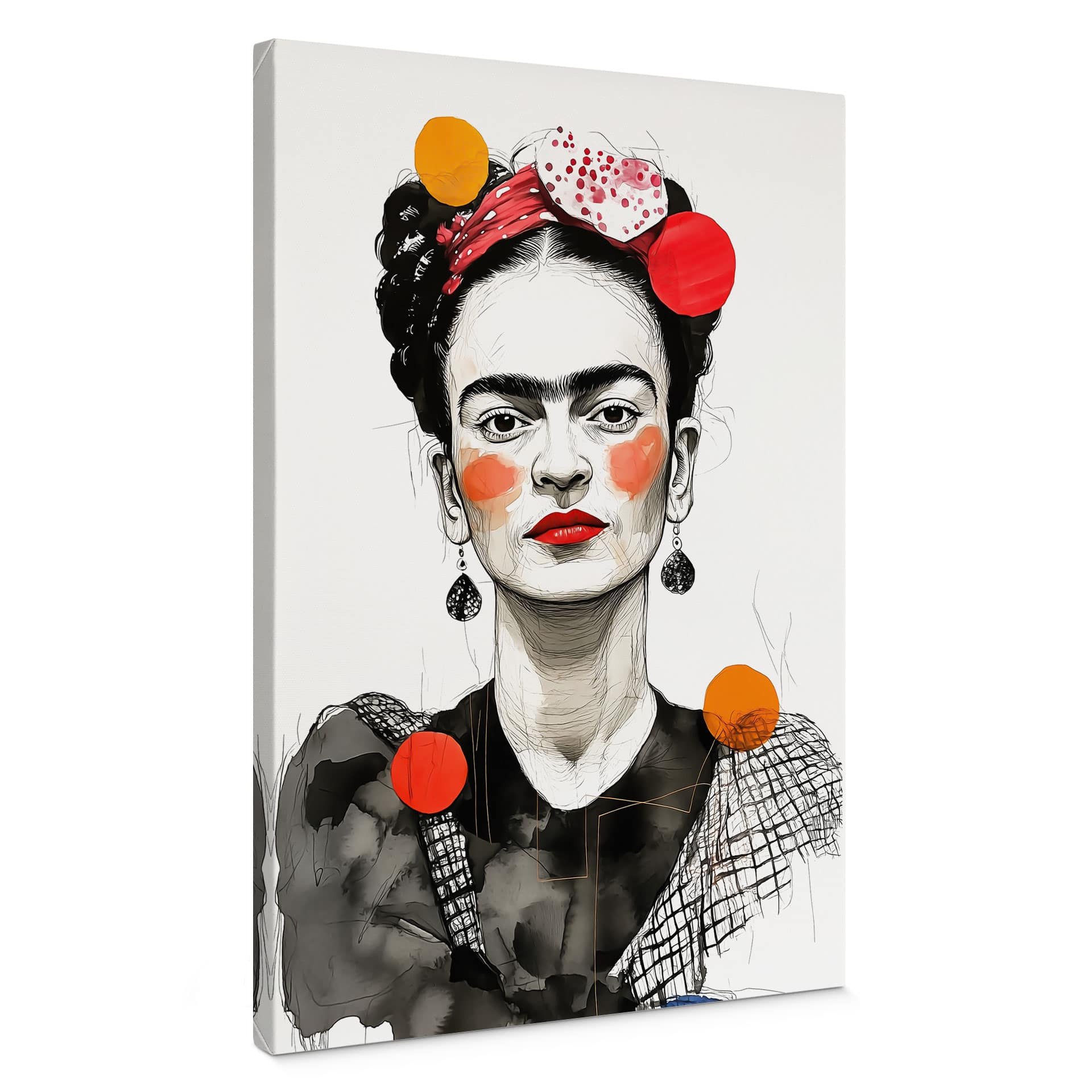 Obraz na płótnie Frida Kahlo pop art portret - Jaszke