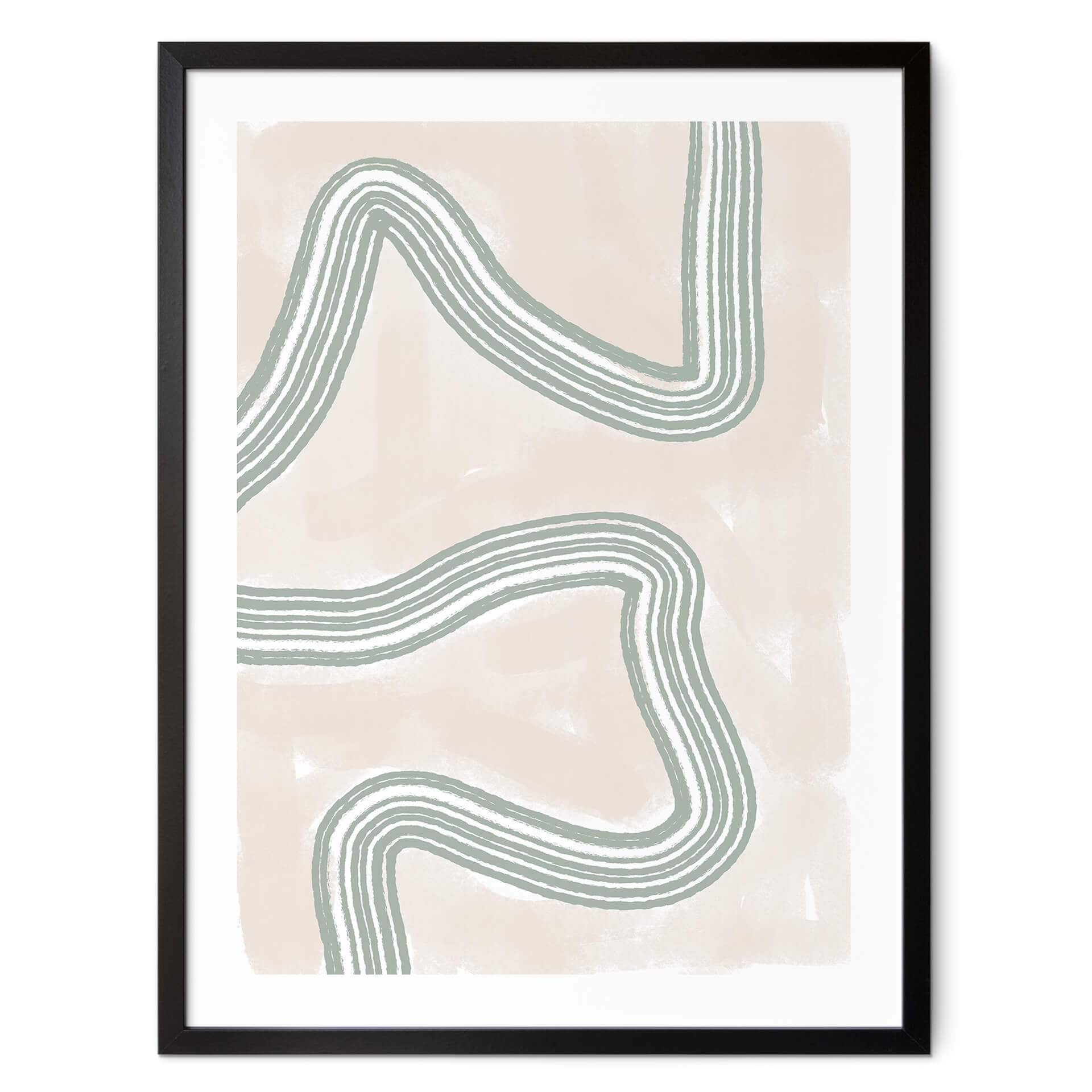 Poster Kunstdruck - Abstracto Twist - uplusmestudio