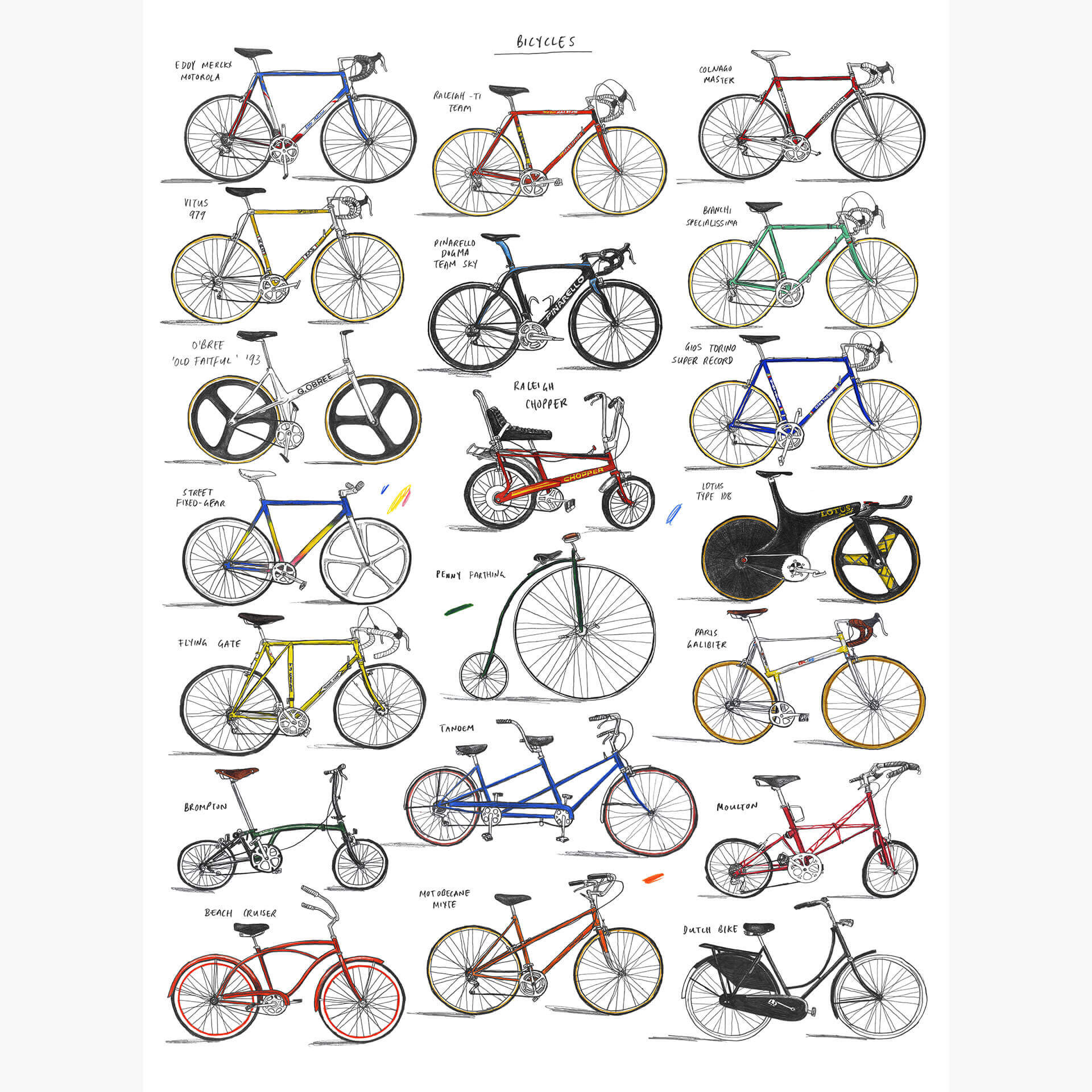 Fotobehang Sparshott - Fietsen