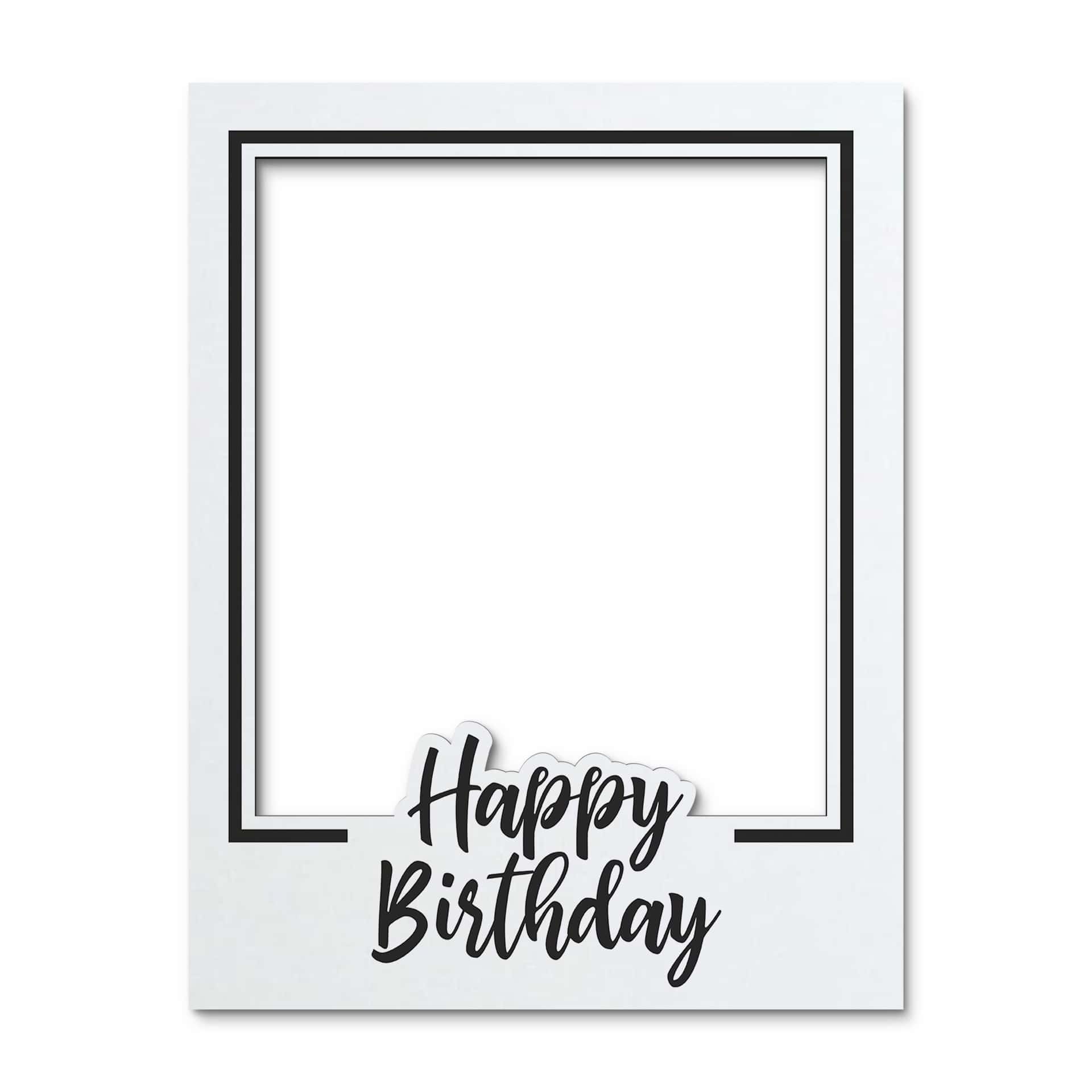 Happy Birthday-fotoramme - Festdekoration til fødselsdagsfest