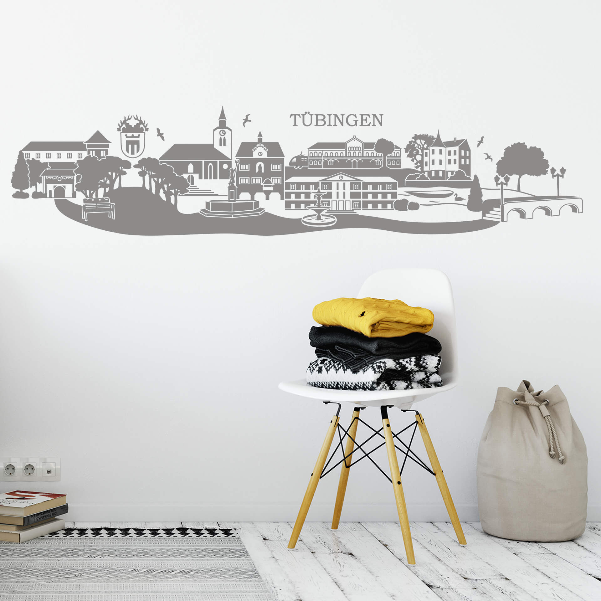 Wandtattoo Tübingen Skyline