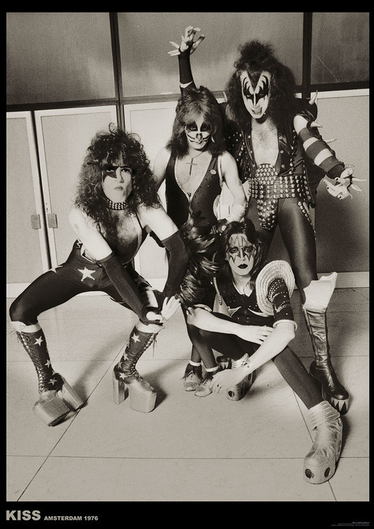 Poster Kiss - Amsterdam 1976, Plakat (59,4 x 84 cm)