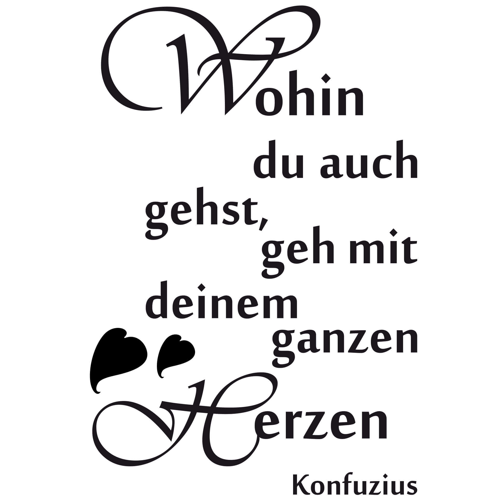 Wandtattoo Wohin du auch gehst