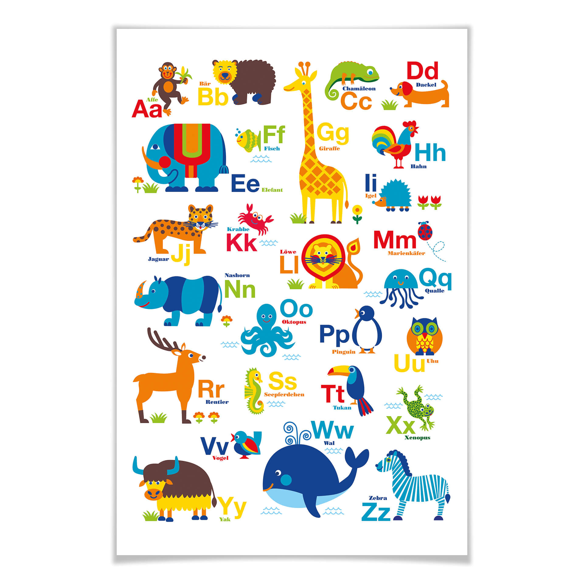 Wallprint byGraziela - ABC Tiere