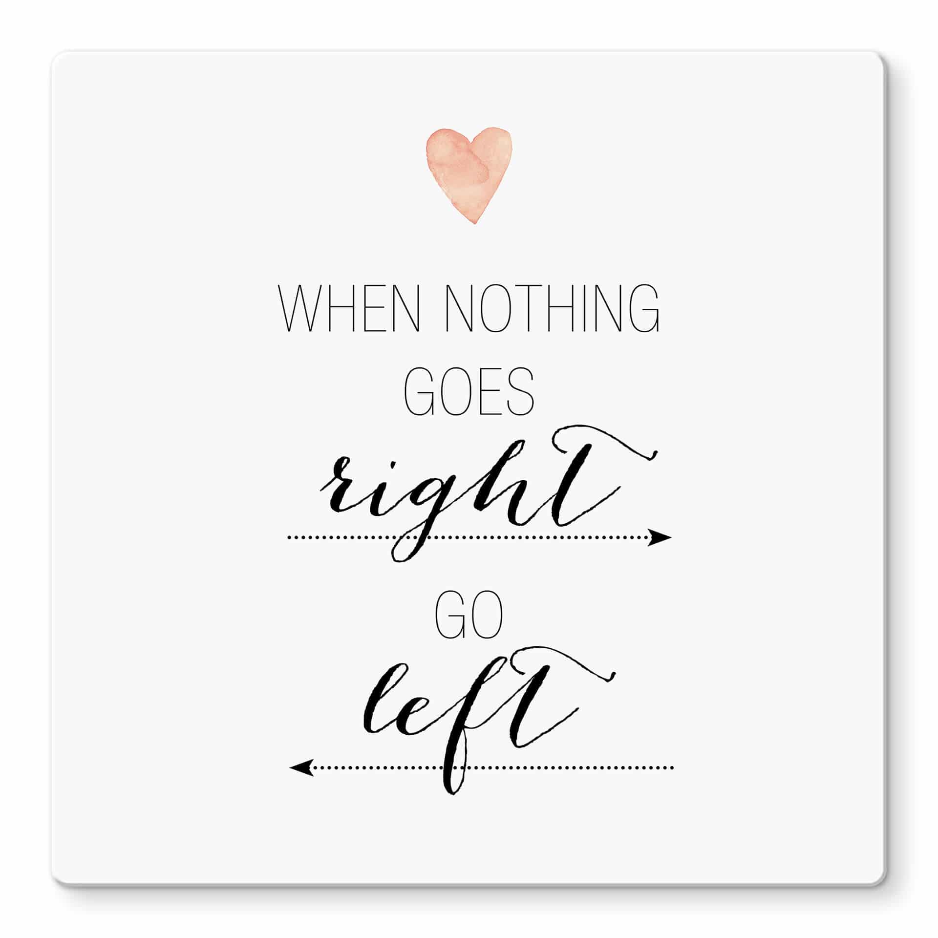 Glasschilderij Confetti & Cream - When nothing…