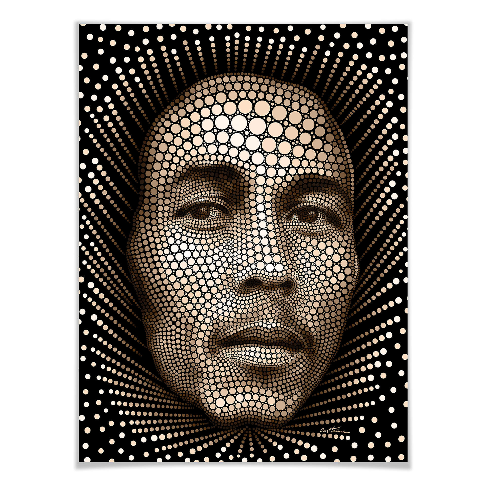 Plakat Ben Heine - Circlism: Bob Marley