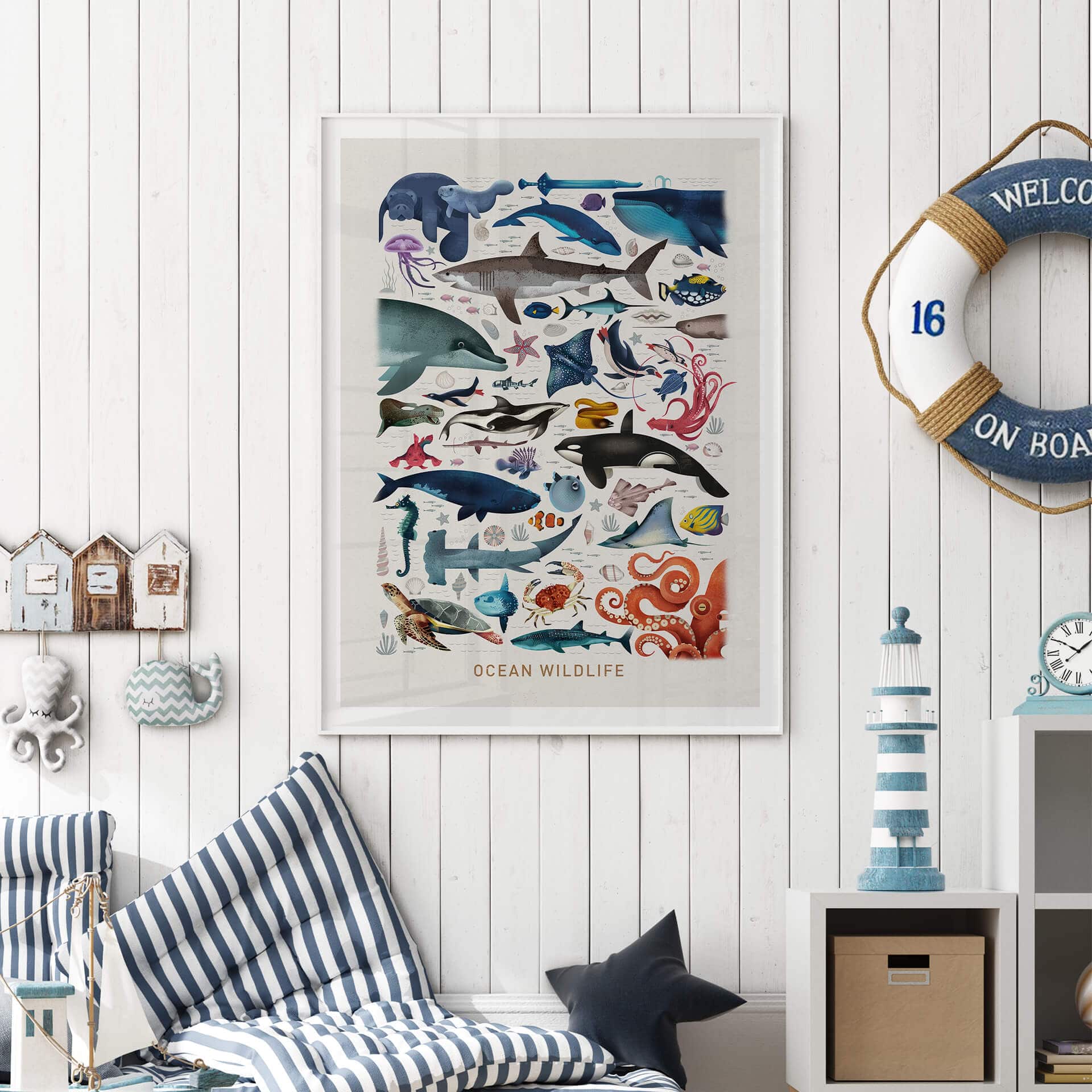 Plakat Brown - Dzika przyroda oceanów