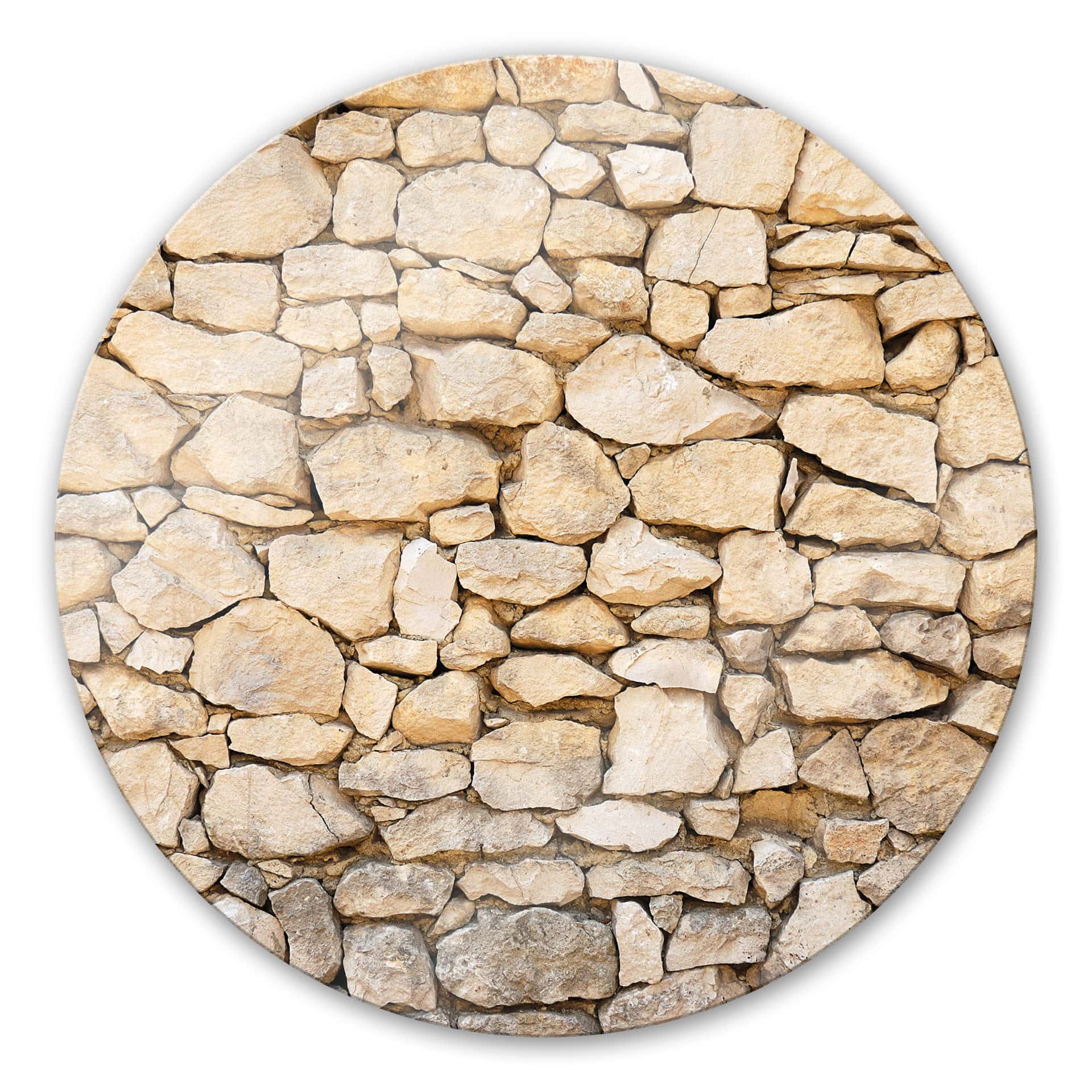 Tableau en verre - Mur 01 - rond