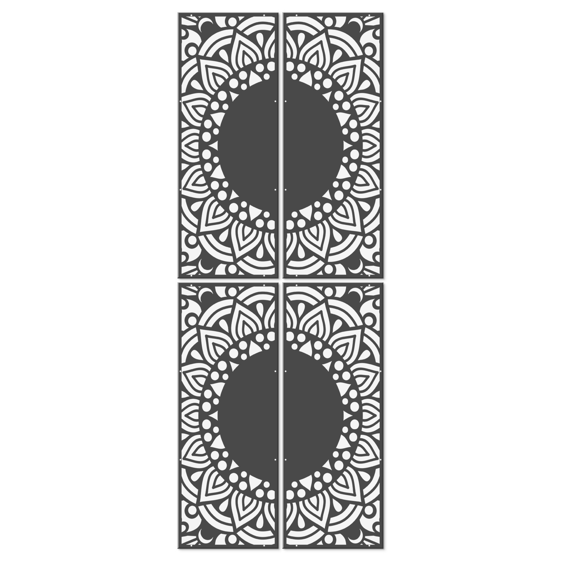 Rozdzielacz pokoju, ekran, wiszący ekran prywatności Mandala ornament