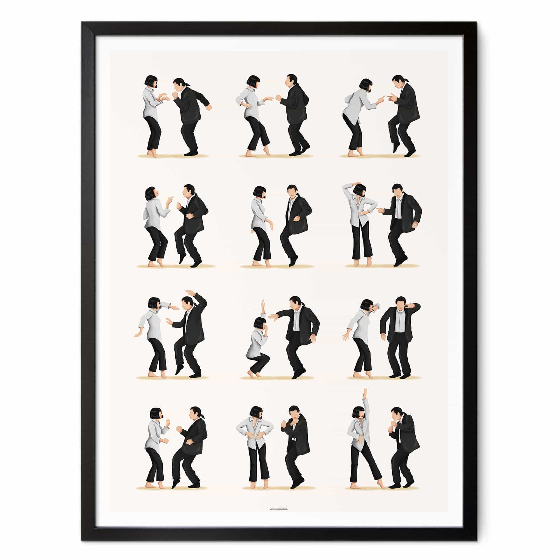 Plakat Tohmé - Kultowy taniec z Pulp Fiction