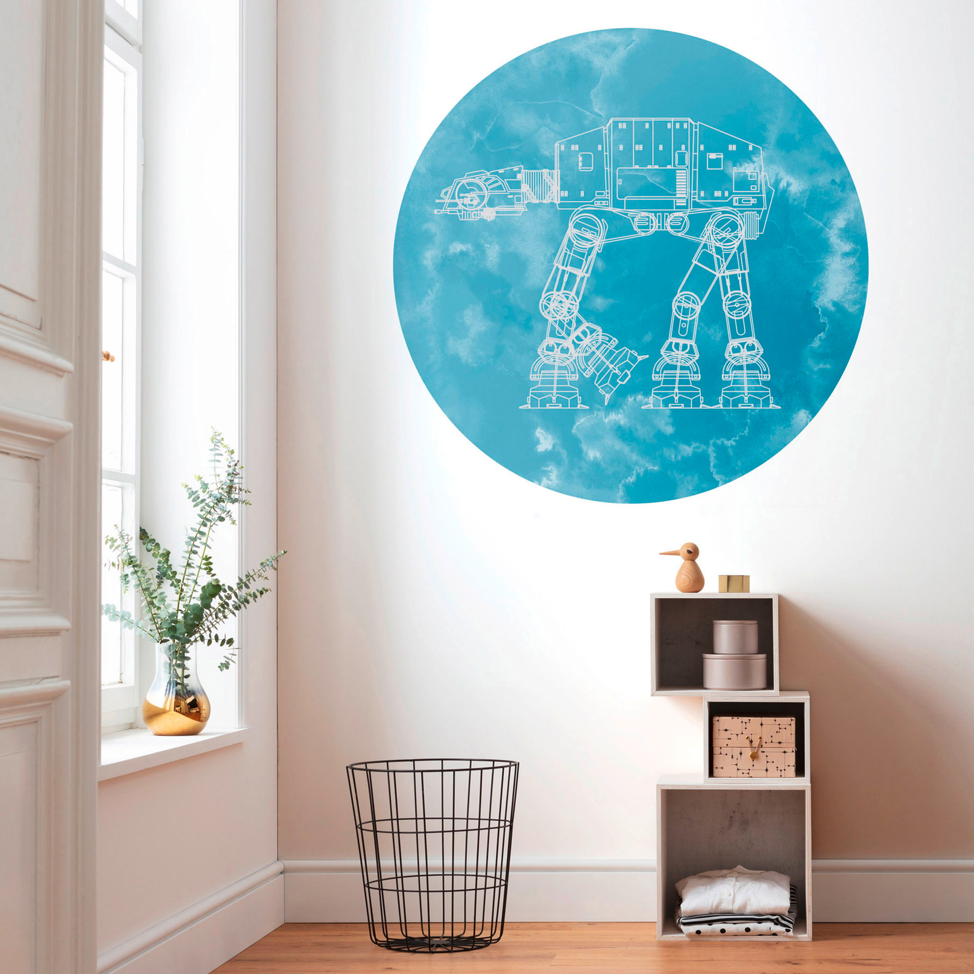 Selbstklebende Vlies Fototapete - Star Wars AT-AT - 125 x 125 cm