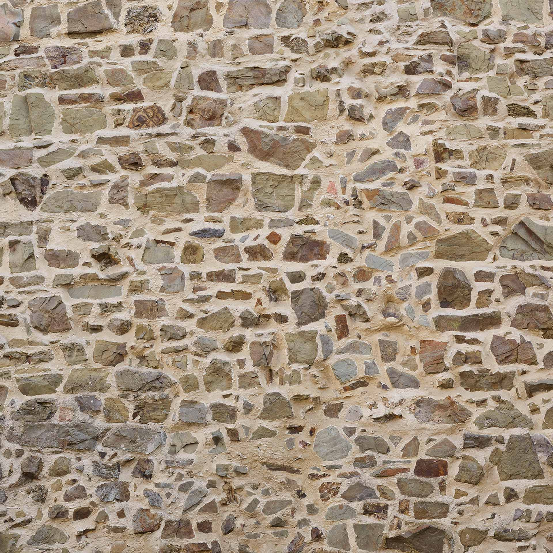 Baksteenbehang NaturalStone in bruin crème - vliesbehang Designwalls 2 - 2,55 x 3,5 m