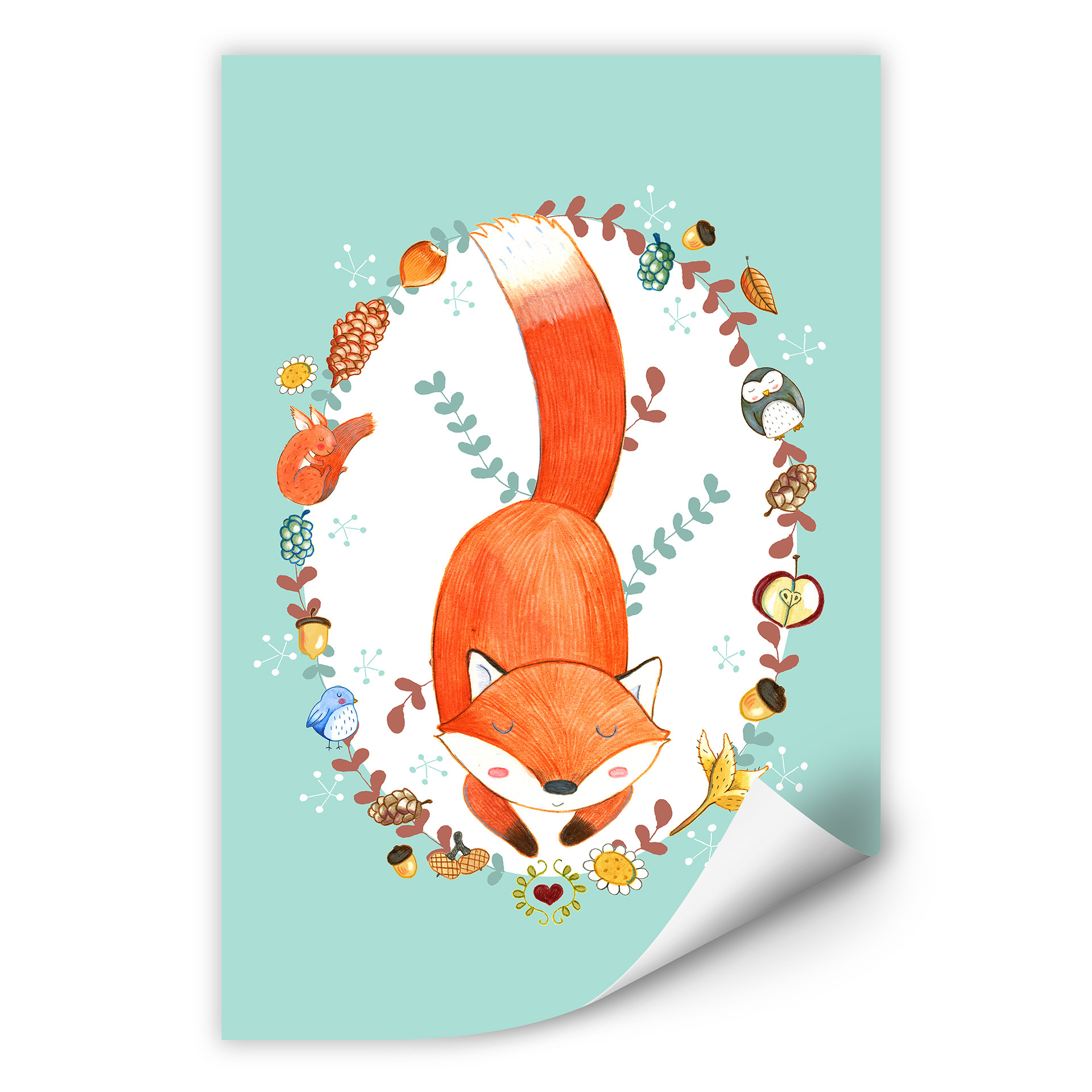 Wallprint Loske - Schlafender Wald