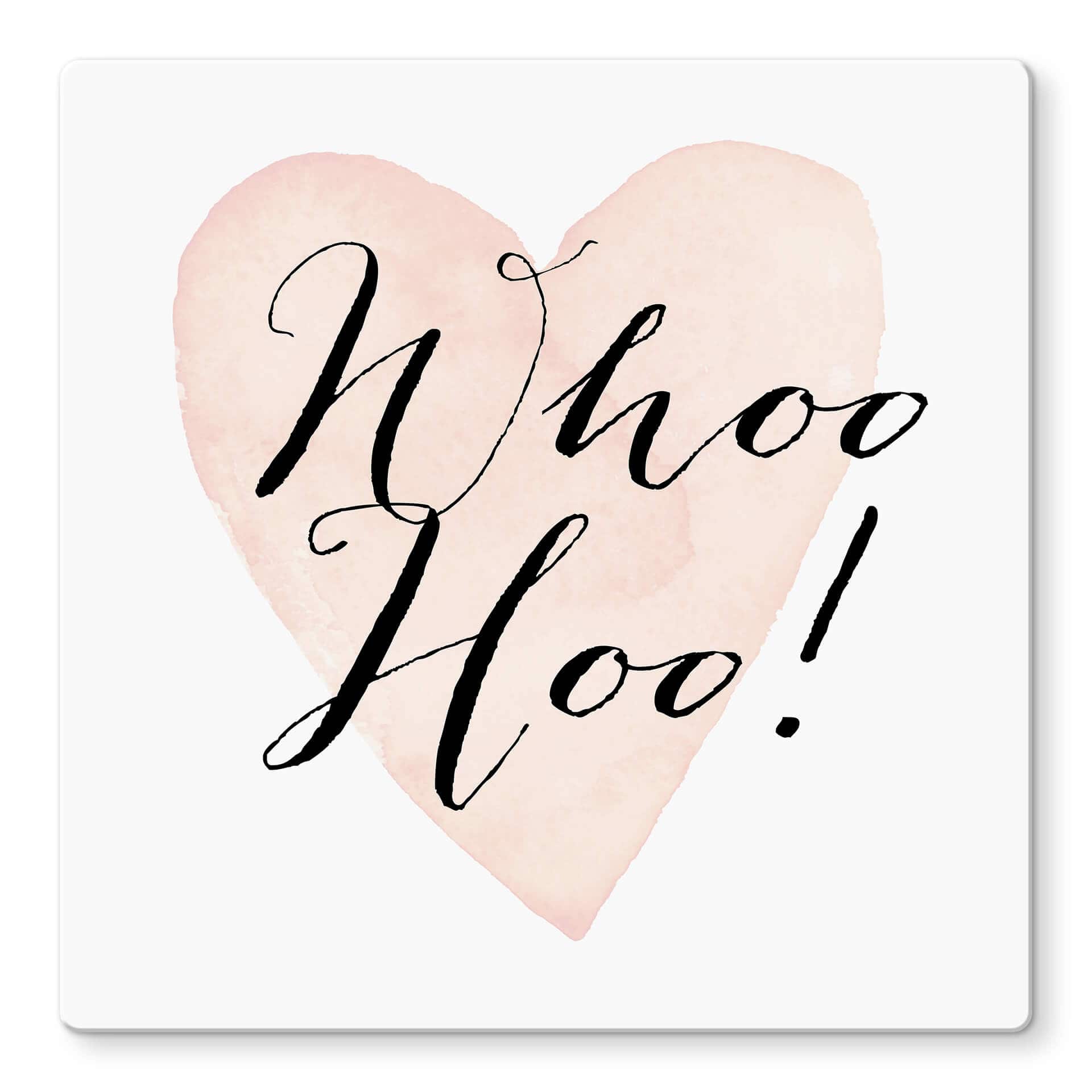 Glasschilderij Confetti & Cream – Whoo hoo