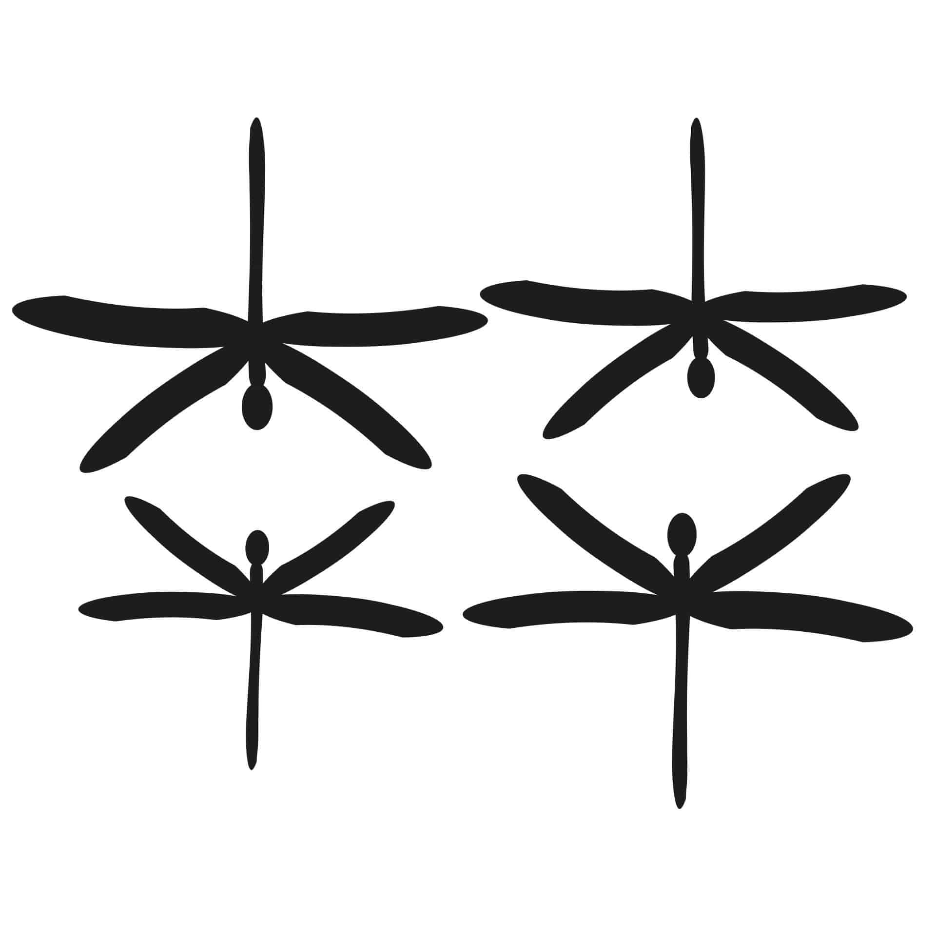 Sticker carrelage : Set Libellules