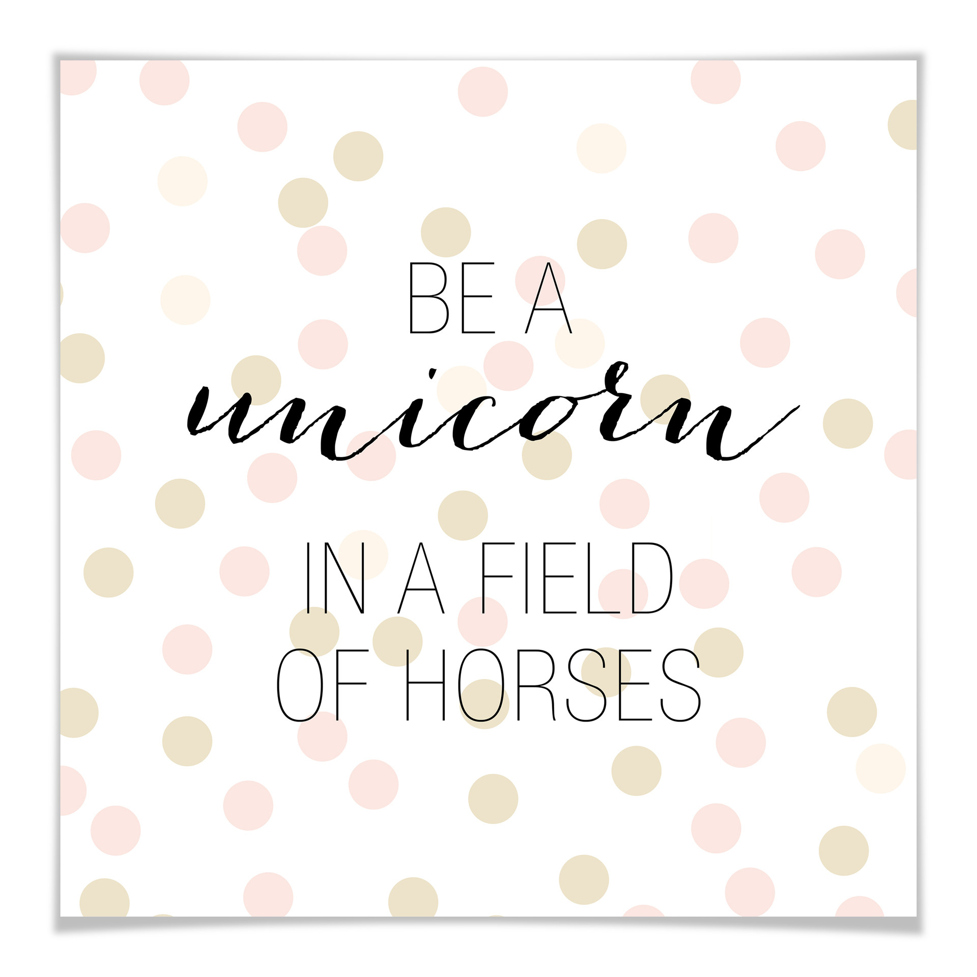 Poster Confetti & Cream - Be a unicorn...