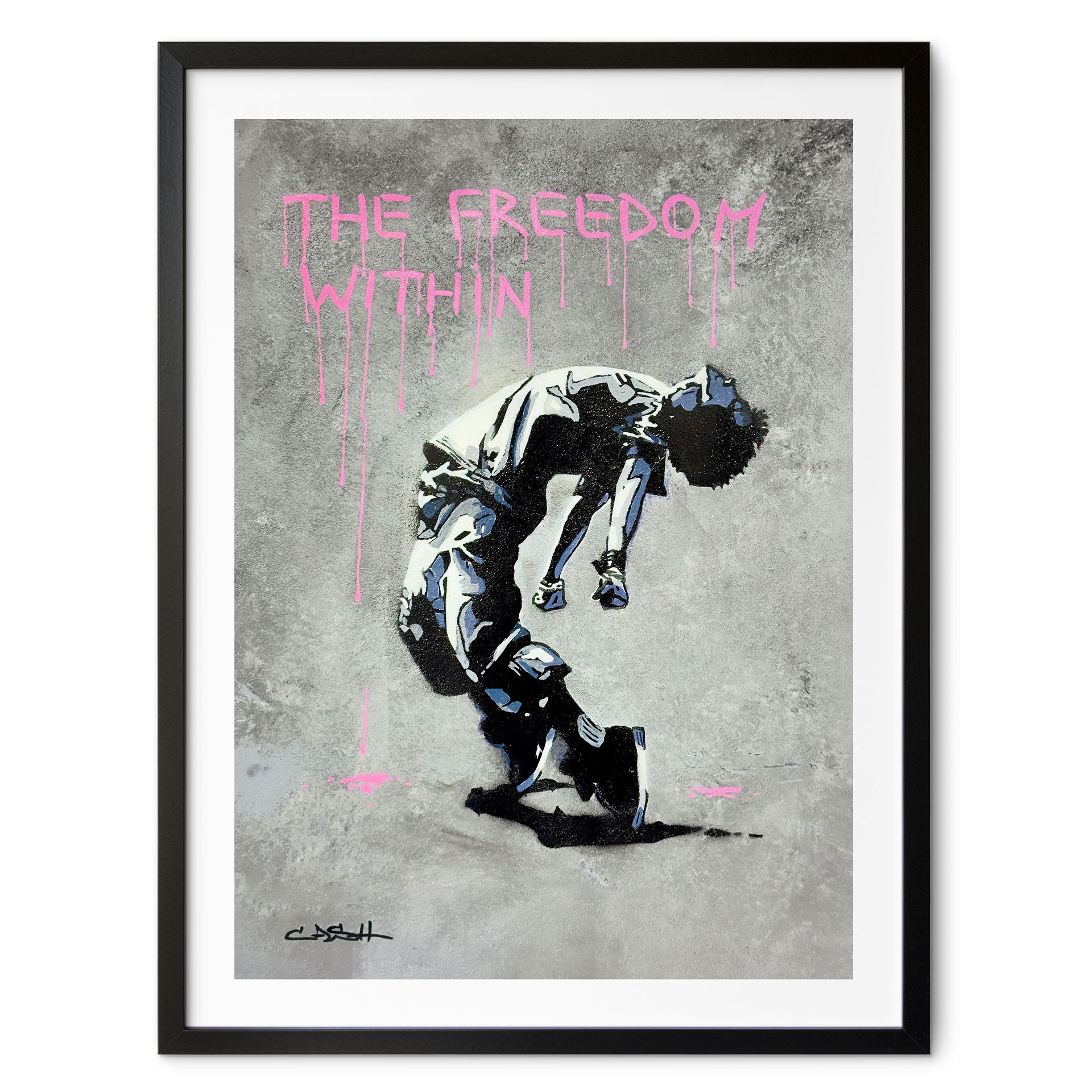 Poster Danseur Street Art Freedom Within - Habib