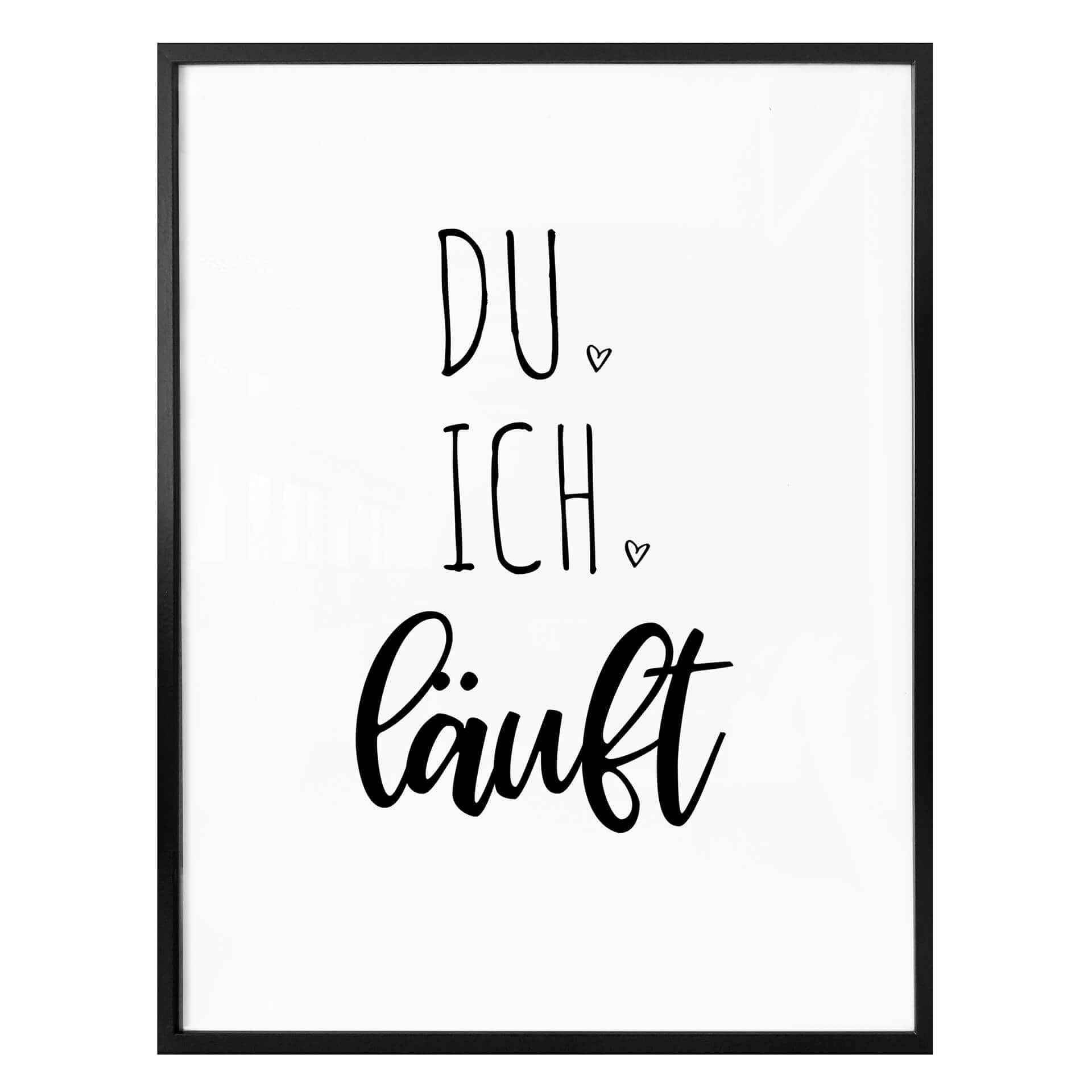 Poster Du, ich, läuft
