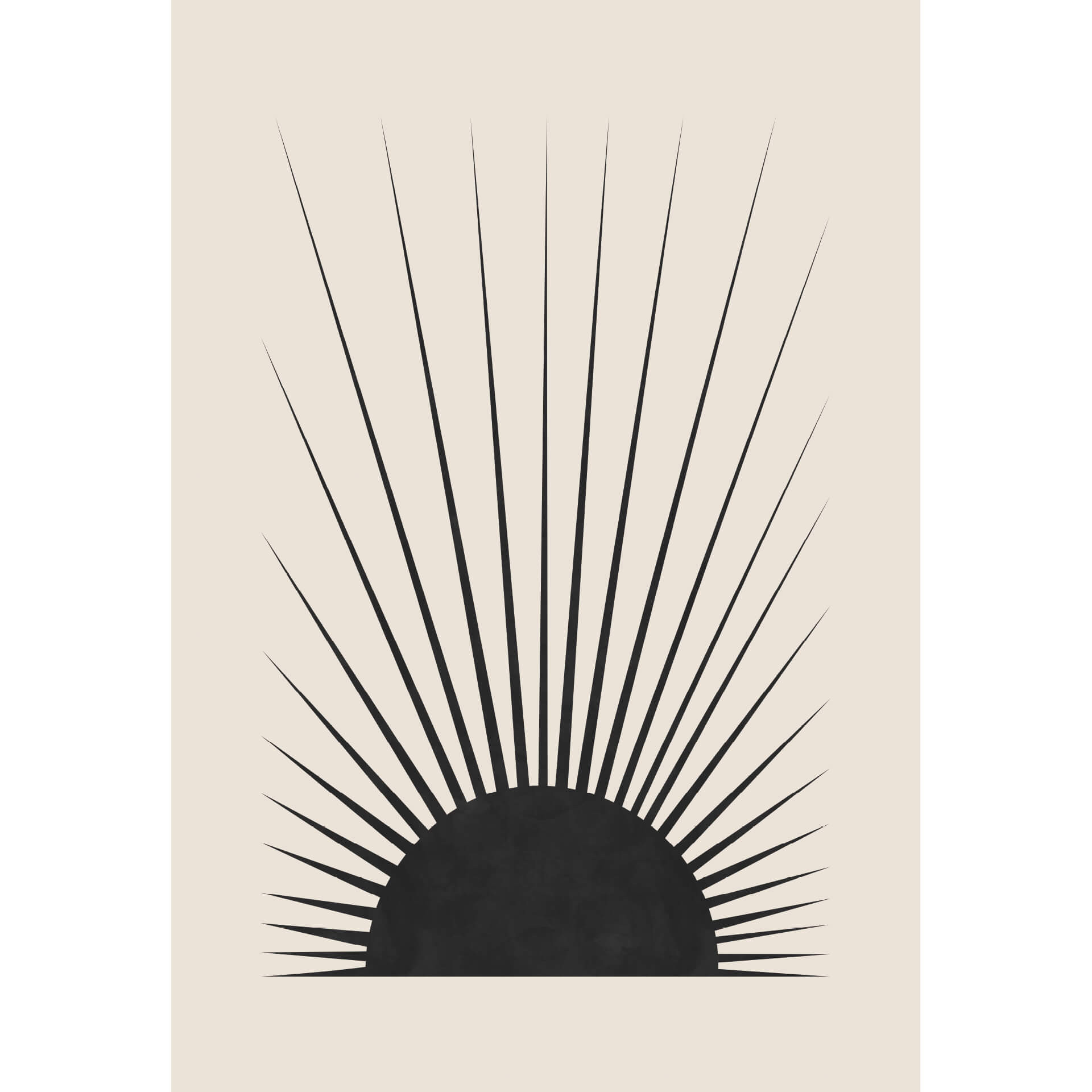Fotobehang Orara Studio - Minimalistic Sun