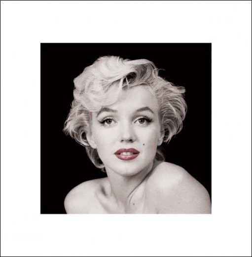 Poster Marilyn Monroe - Red Lips Kunstdruck (40 x 40 cm)