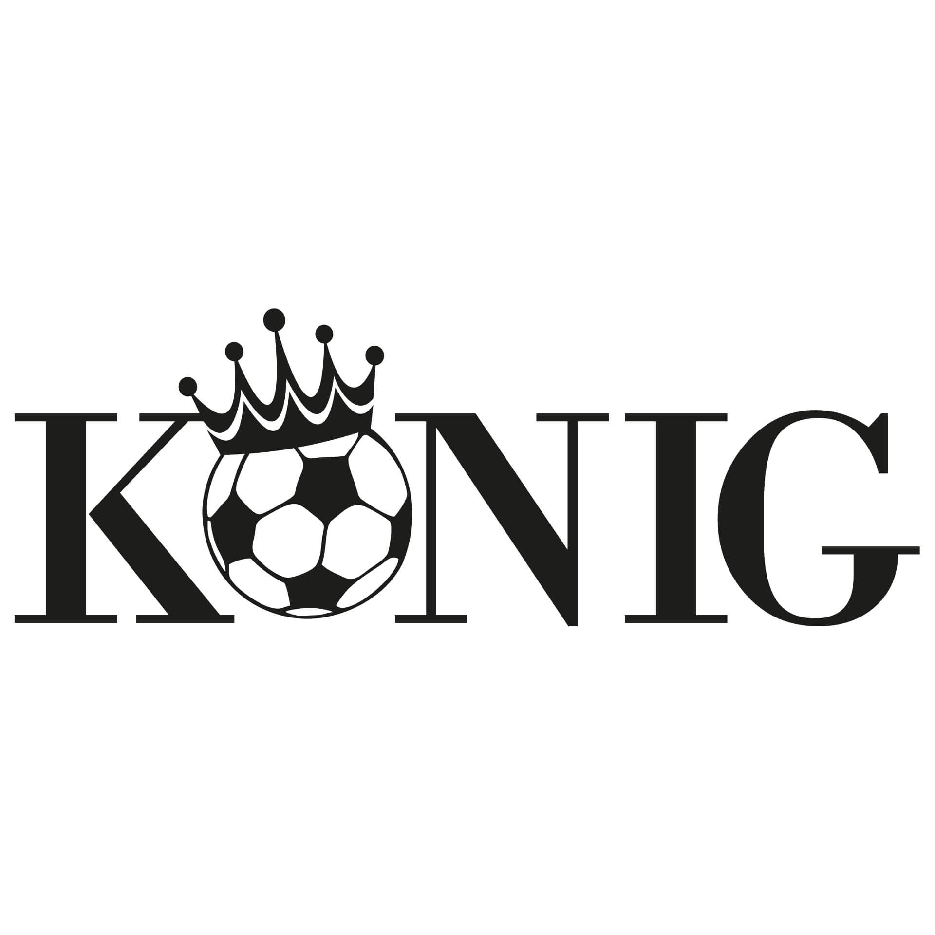 Wandtattoo Fussballkönig