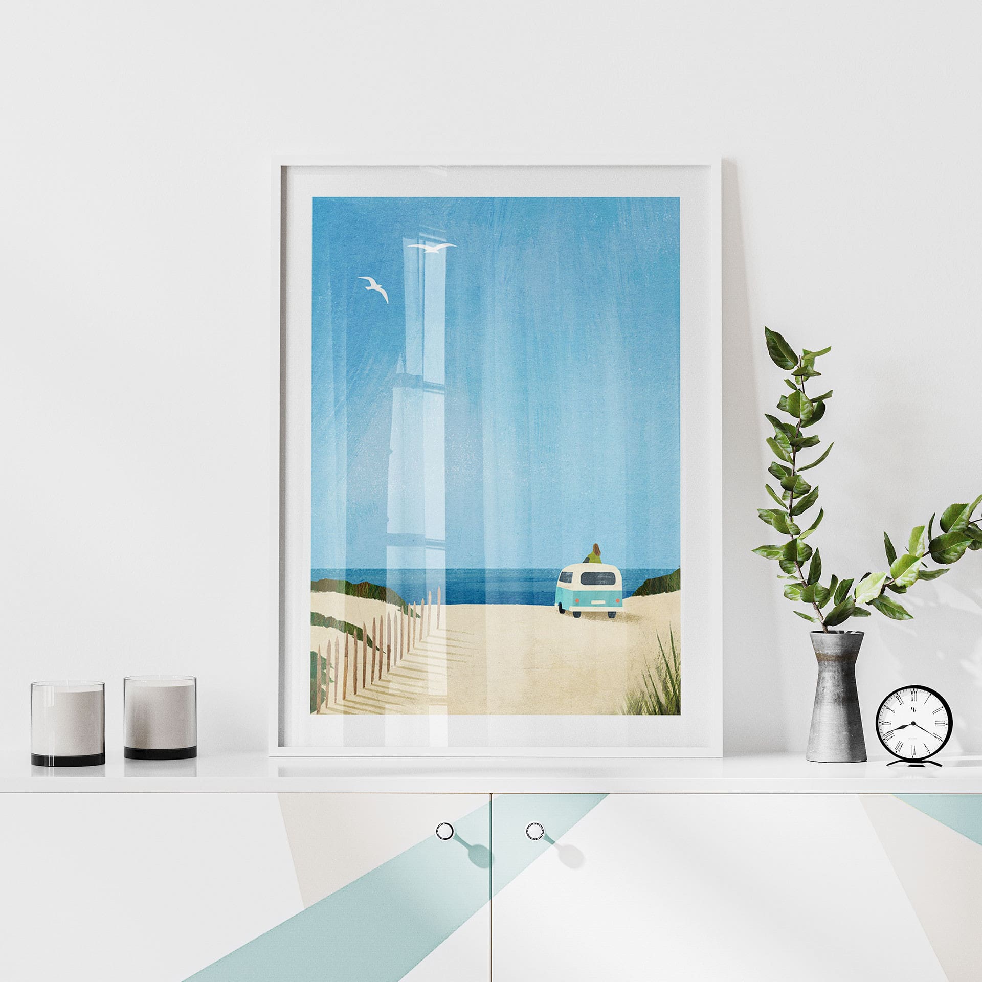 Poster Life in a Van - Vacances à la mer - Rivers