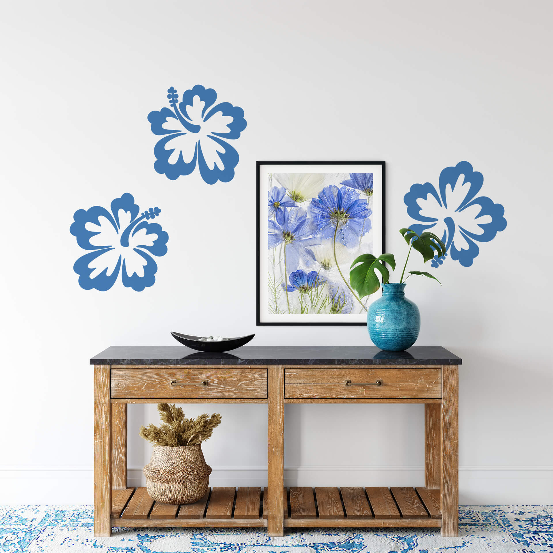 Wallsticker Hibiscus Blomst