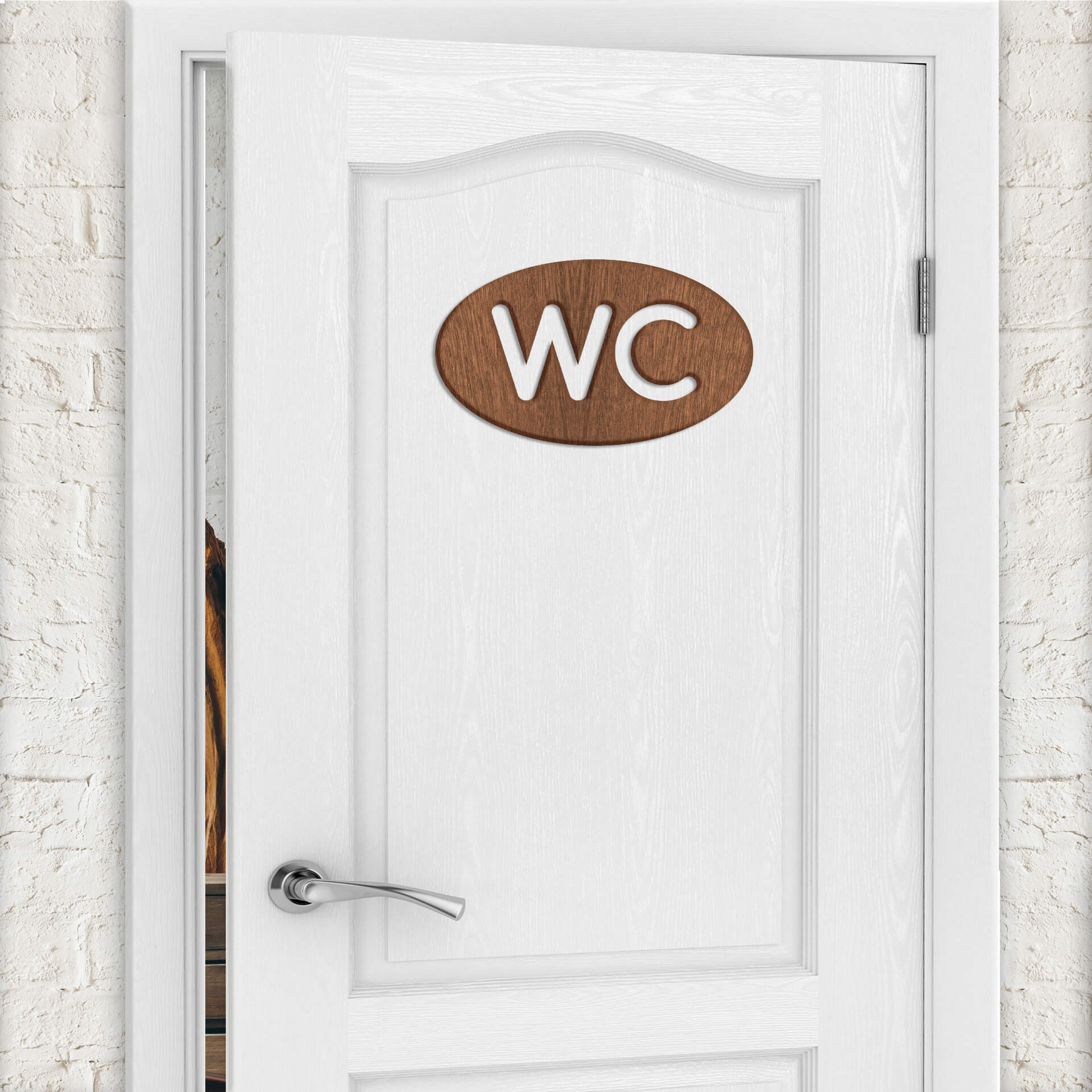 Drewno artystyczne mahoń - WC
