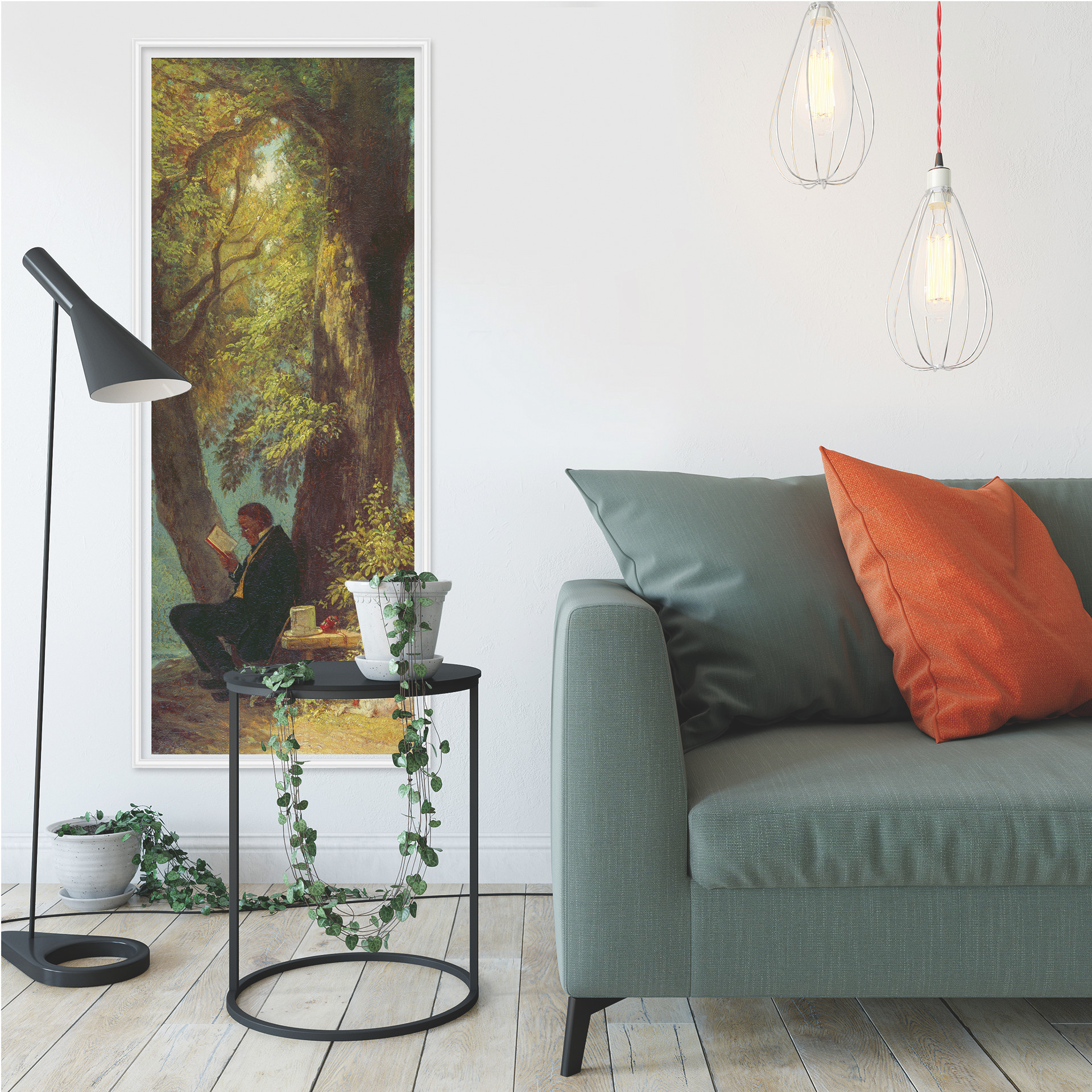 Wallprint W - Spitzweg - Der Lieblingsplatz - Panorama