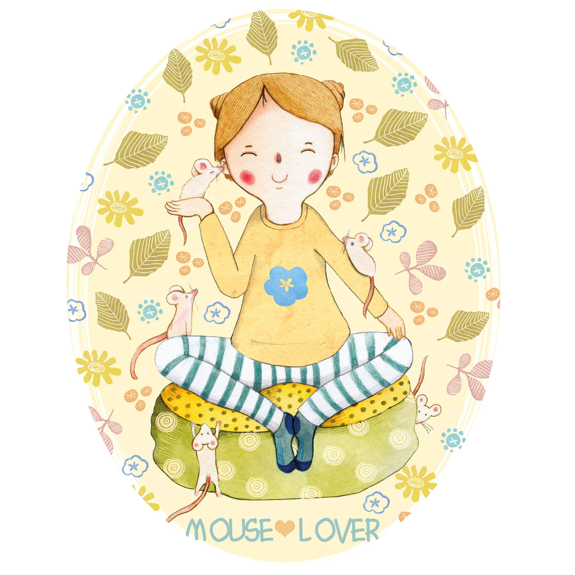 Wandtattoo Loske - Mouse Lover