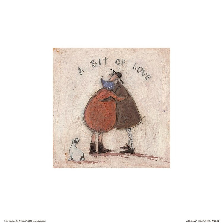 Plakat Sam Toft - A Bit of Love kunsttryk, Sam Toft (30 x 30 cm)