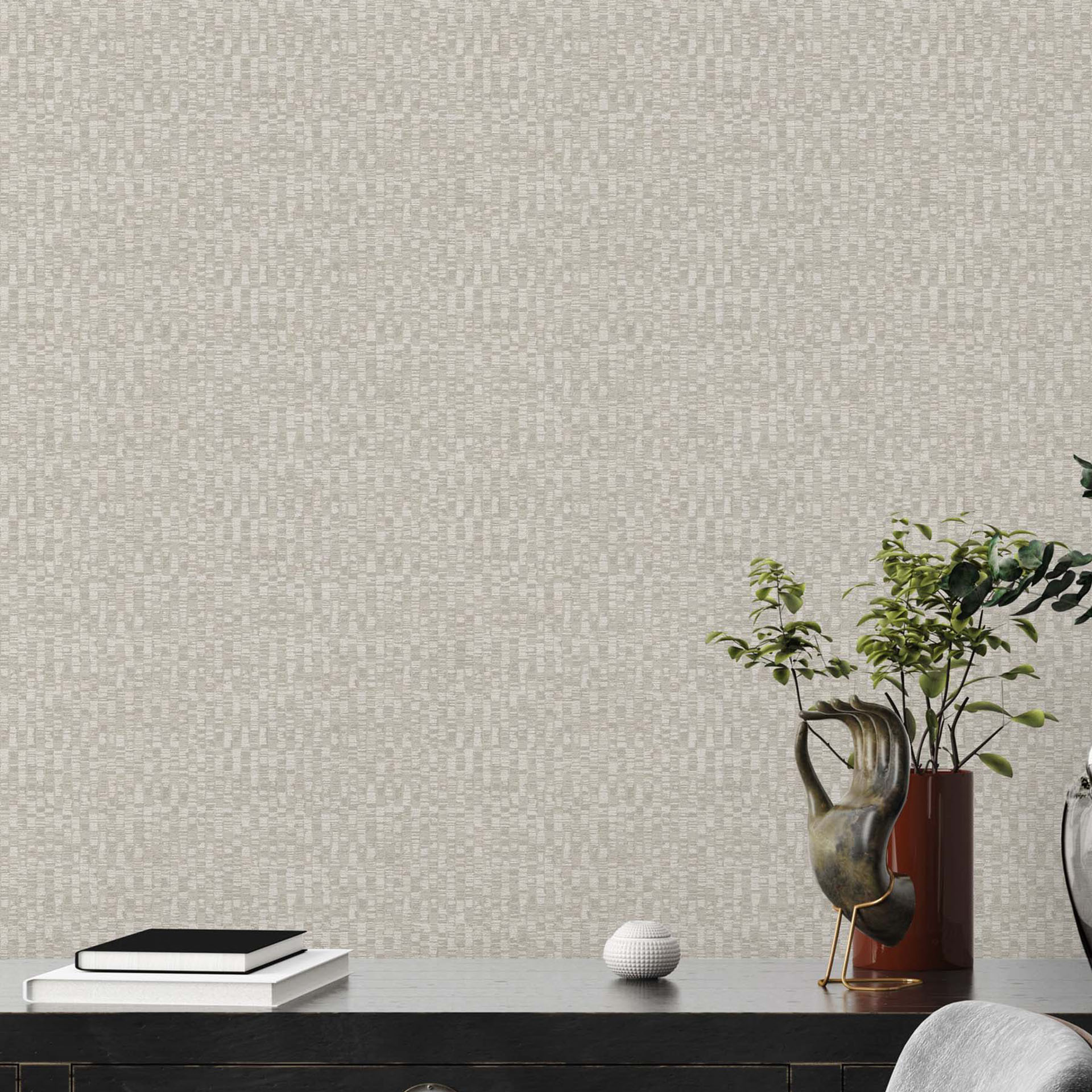 Modern tapet gråvit - vardagsrum, sovrum non-woven tapet